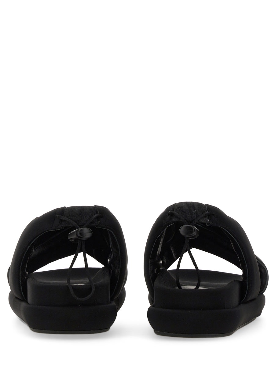 Gia Borghini Padded-design Chunky Sandals In Black