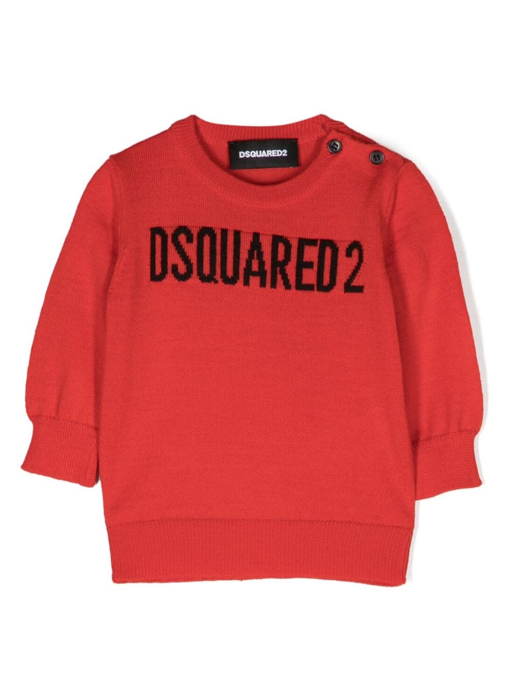 Shop Dsquared2 Intarsia Sweater In Red