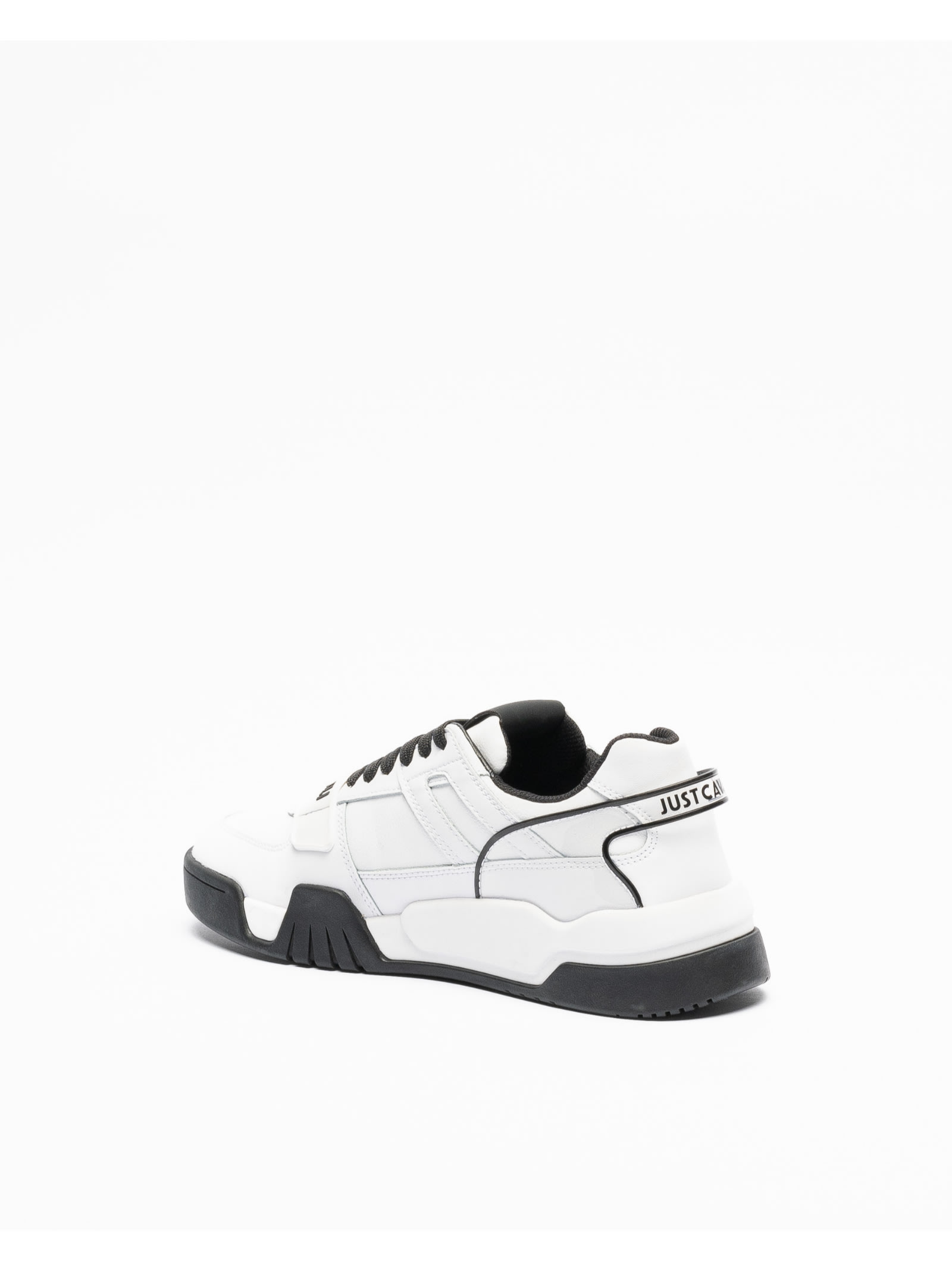 Shop Just Cavalli White Low Top Sneakers