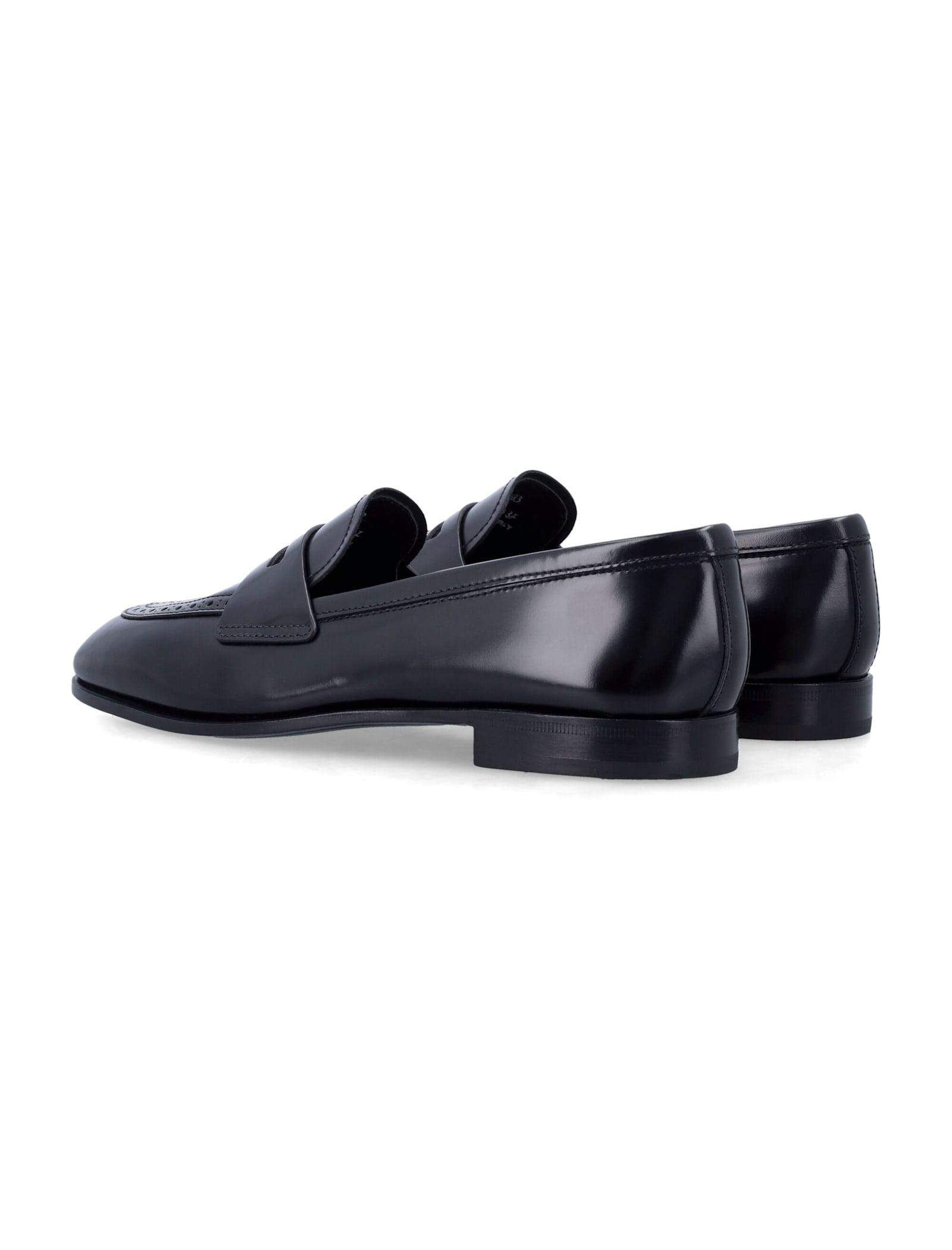 Church's Penny Strap Leather Loafer Round Toe In Black
