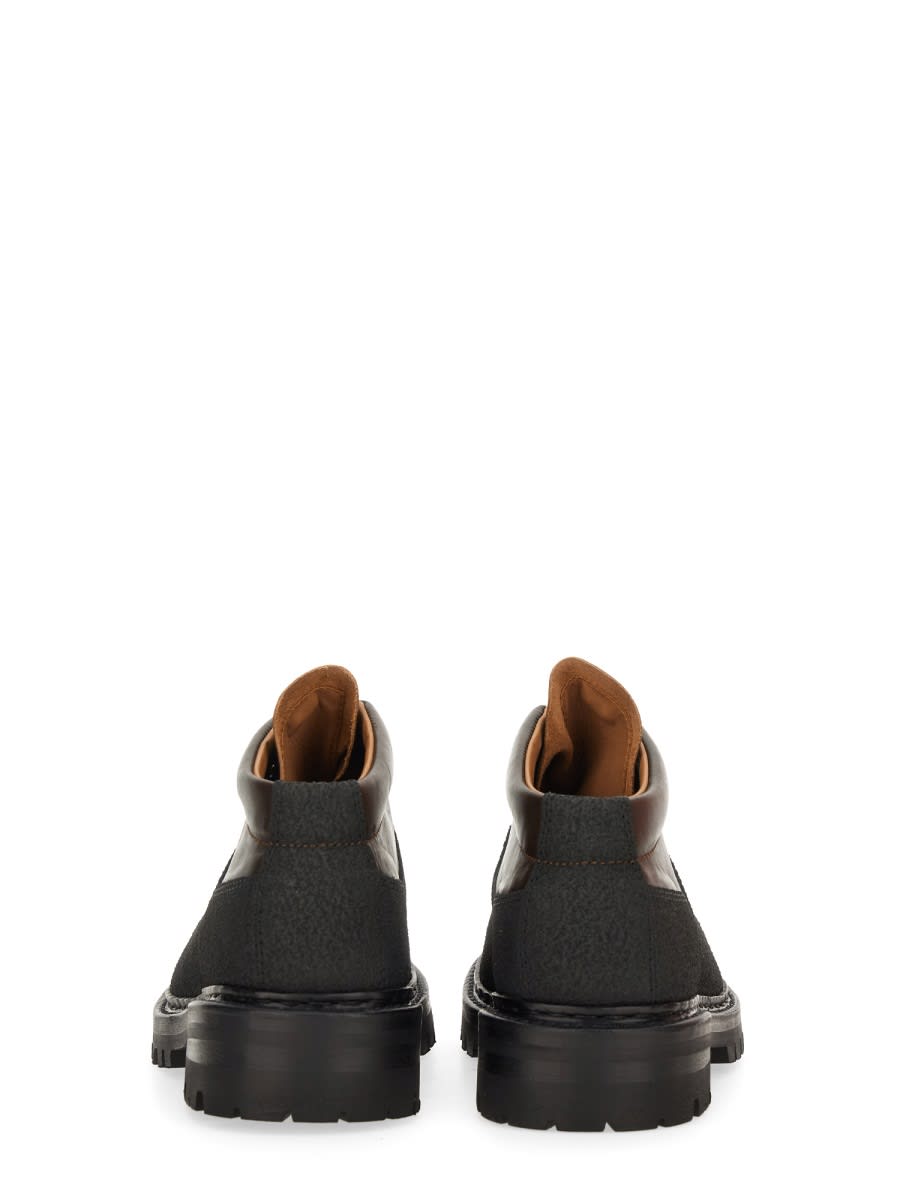 Our Legacy Ankle Boots With Round Toe And Lug Sole In Multi