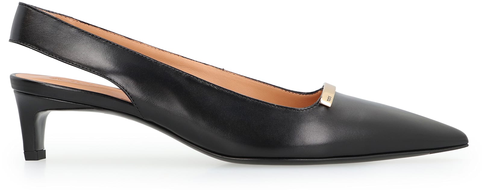 Tod's Leather Slingback Pumps In Black