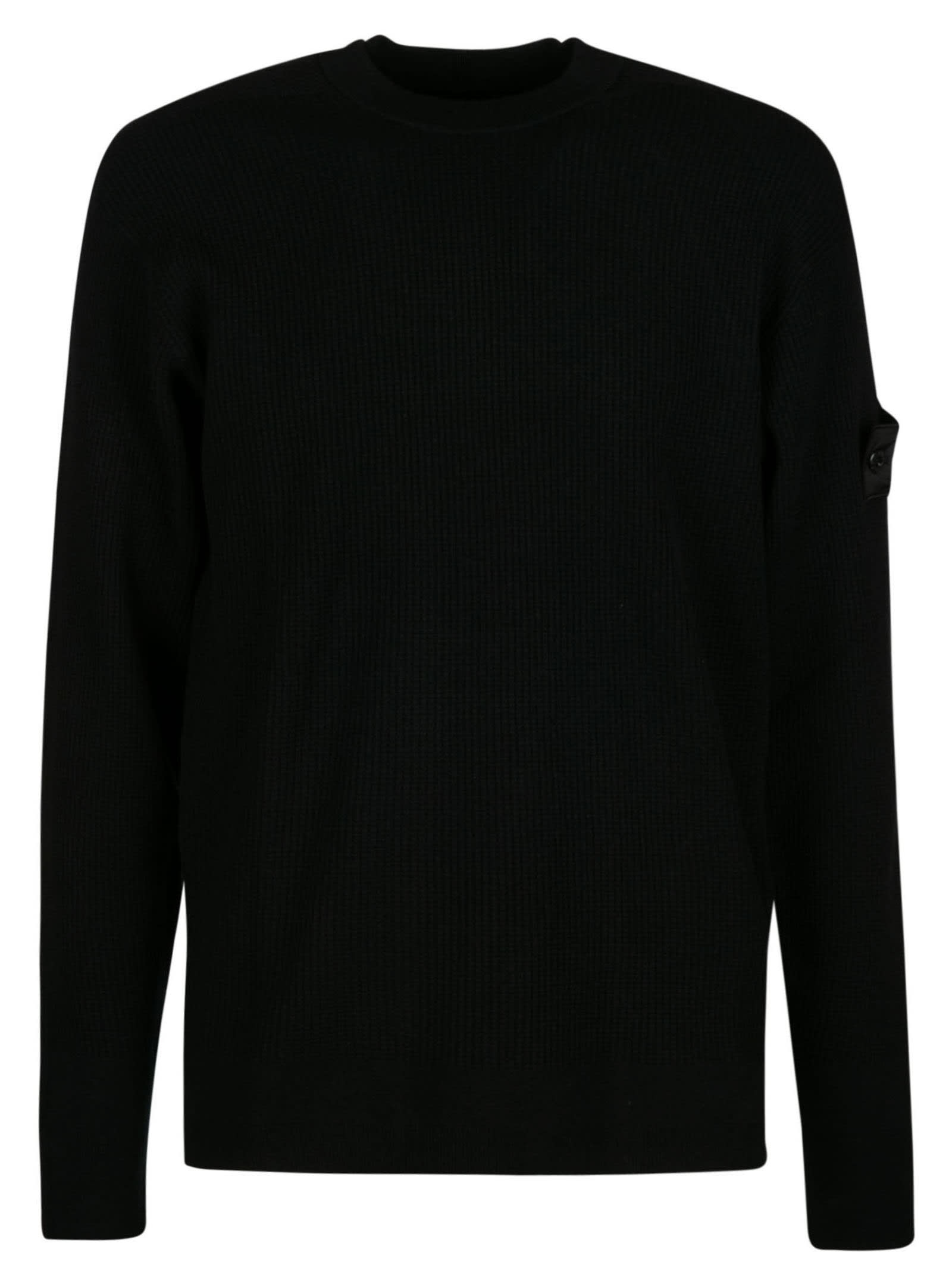 Stone Island Shadow Project Logo Patched Knit Sweater