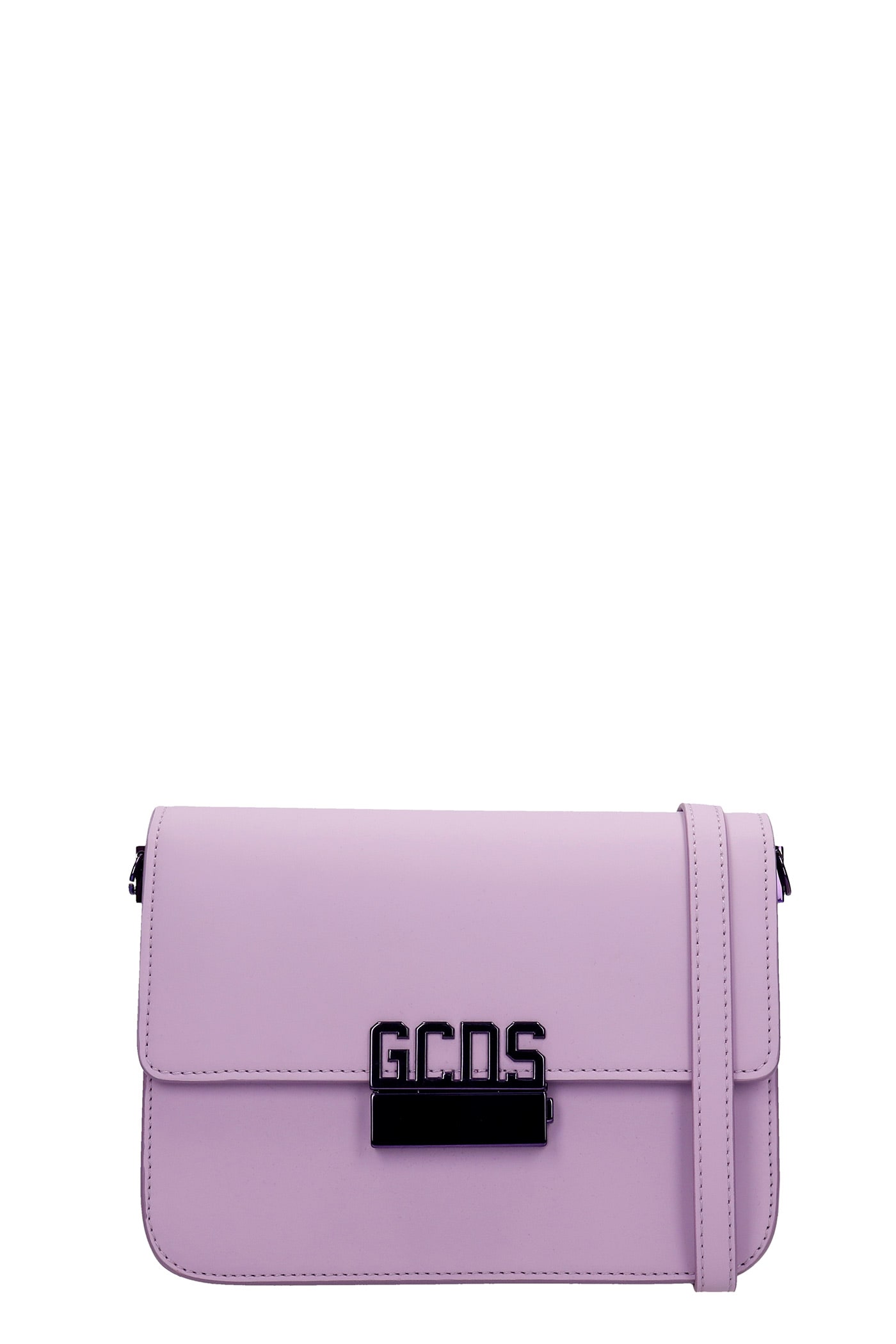 Gcds Shoulder Bag In Viola Leather