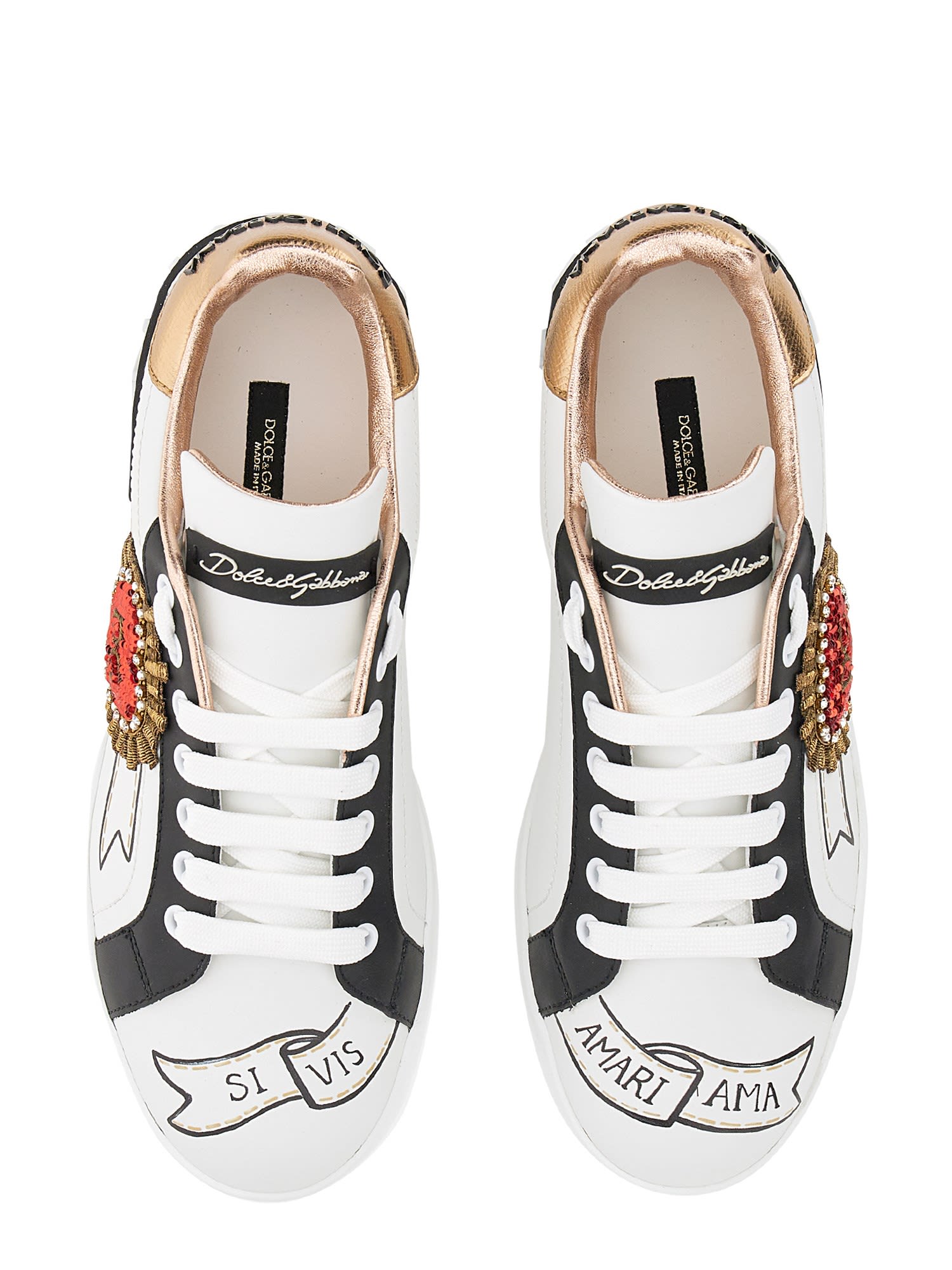 Dolce & Gabbana Portofino Trainer In White | ModeSens