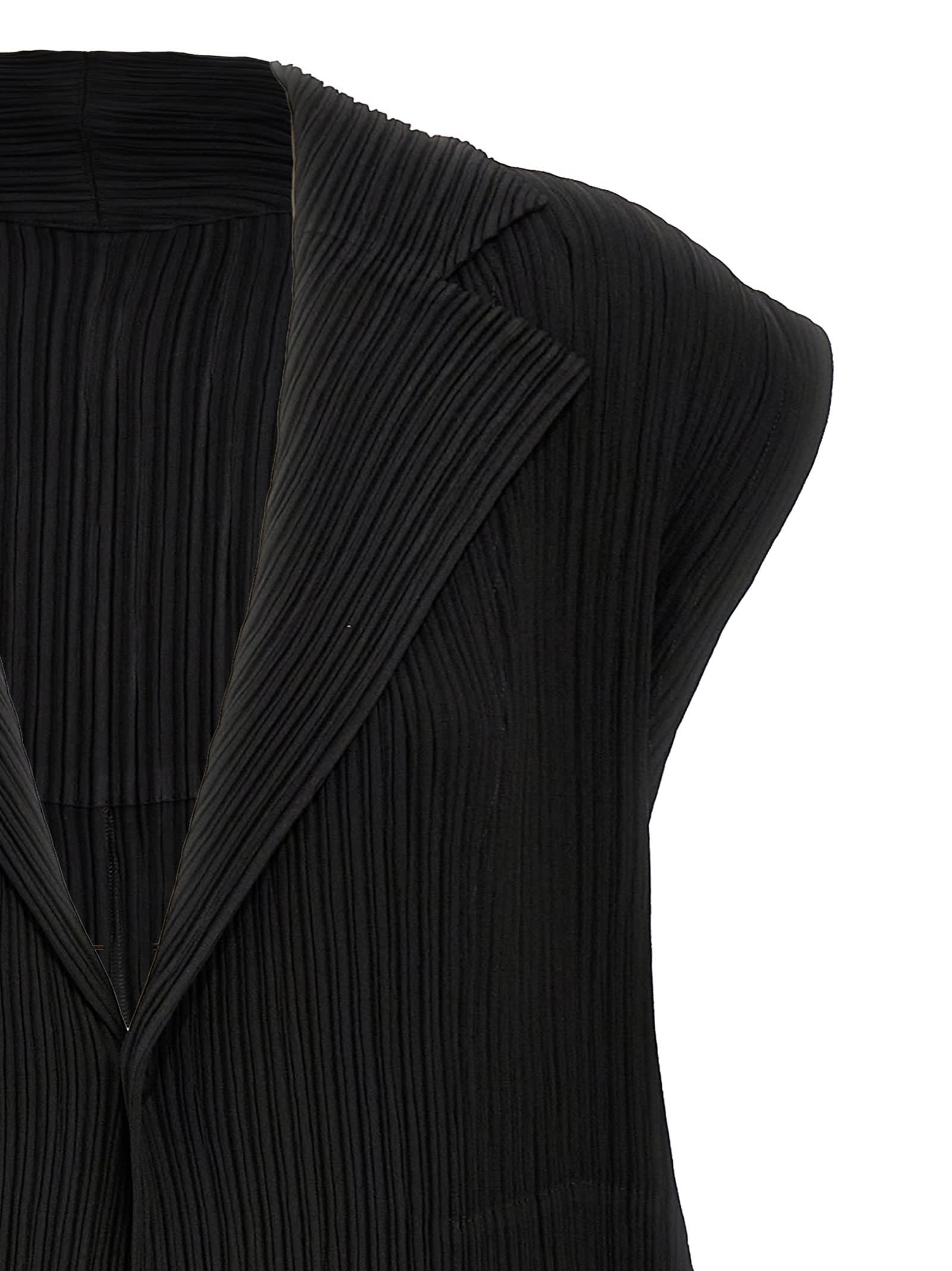 Issey Miyake Hatching Pleats Vest
