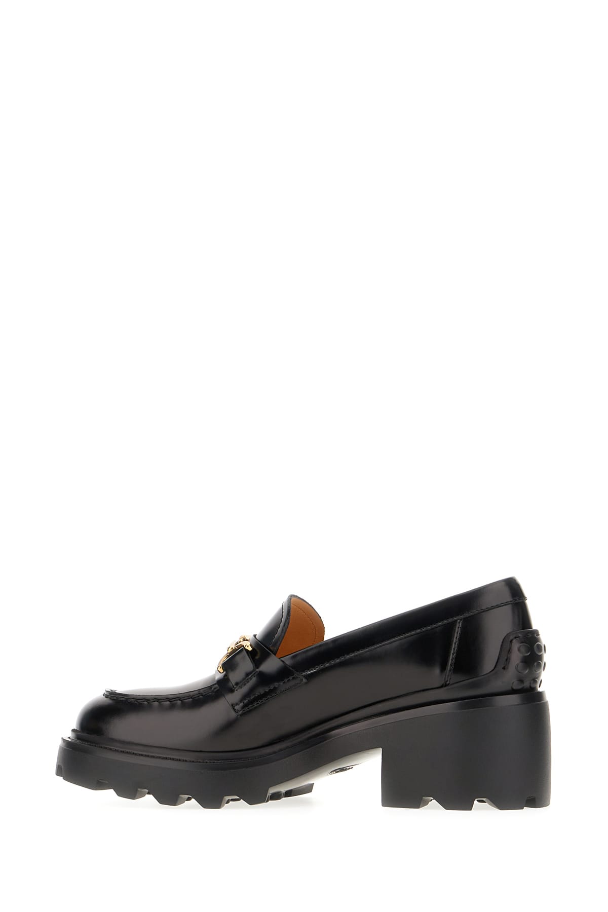 Shop Tod's Black Leather Loafers