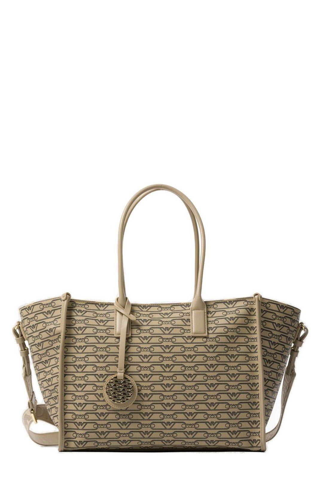 Emporio Armani Logo-jacquard Top Handle Bag
