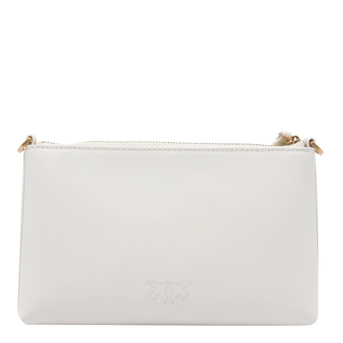 Pinko Mini Flat Horizontal Pochette In White