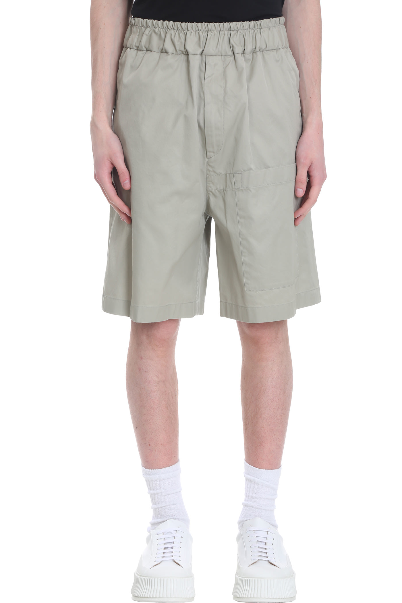 Jil Sander Shorts In Grey Cotton