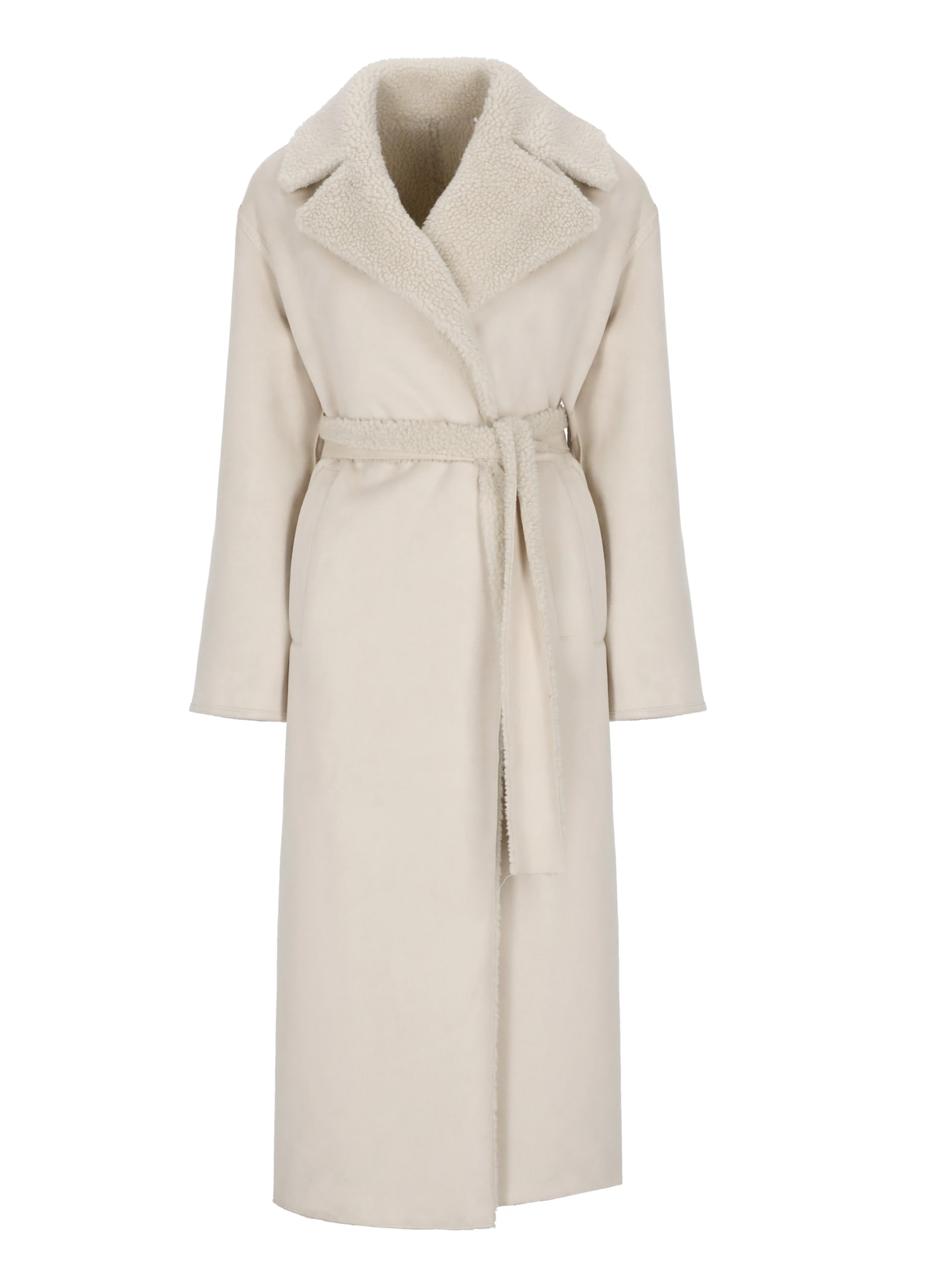 Betta Corradi Synthetic Teddy Coat In Neutral