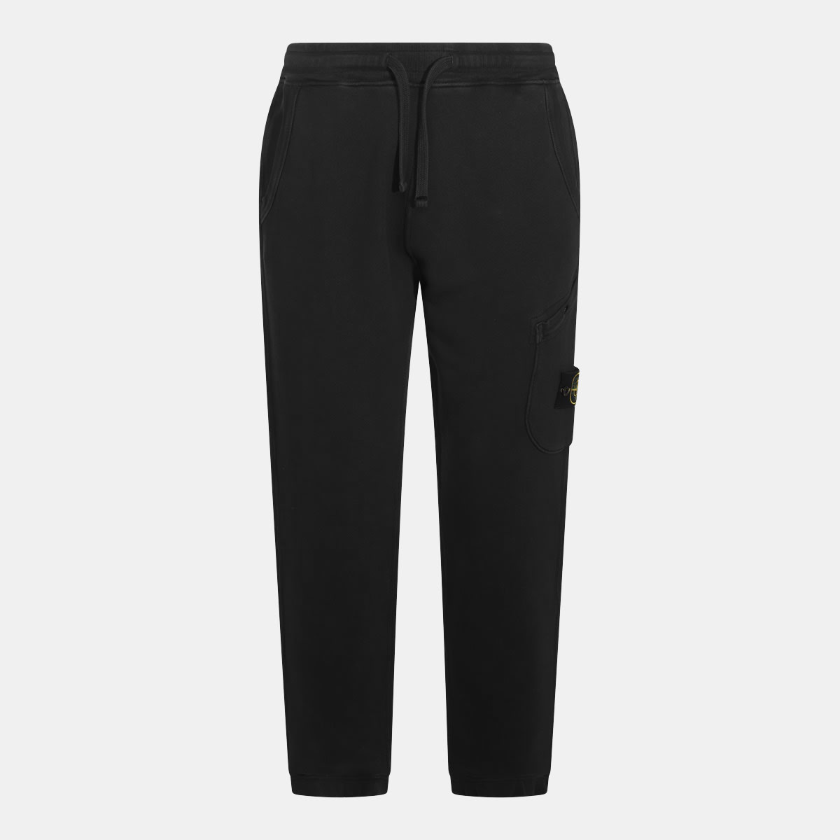 Shop Stone Island Black Cotton Pants