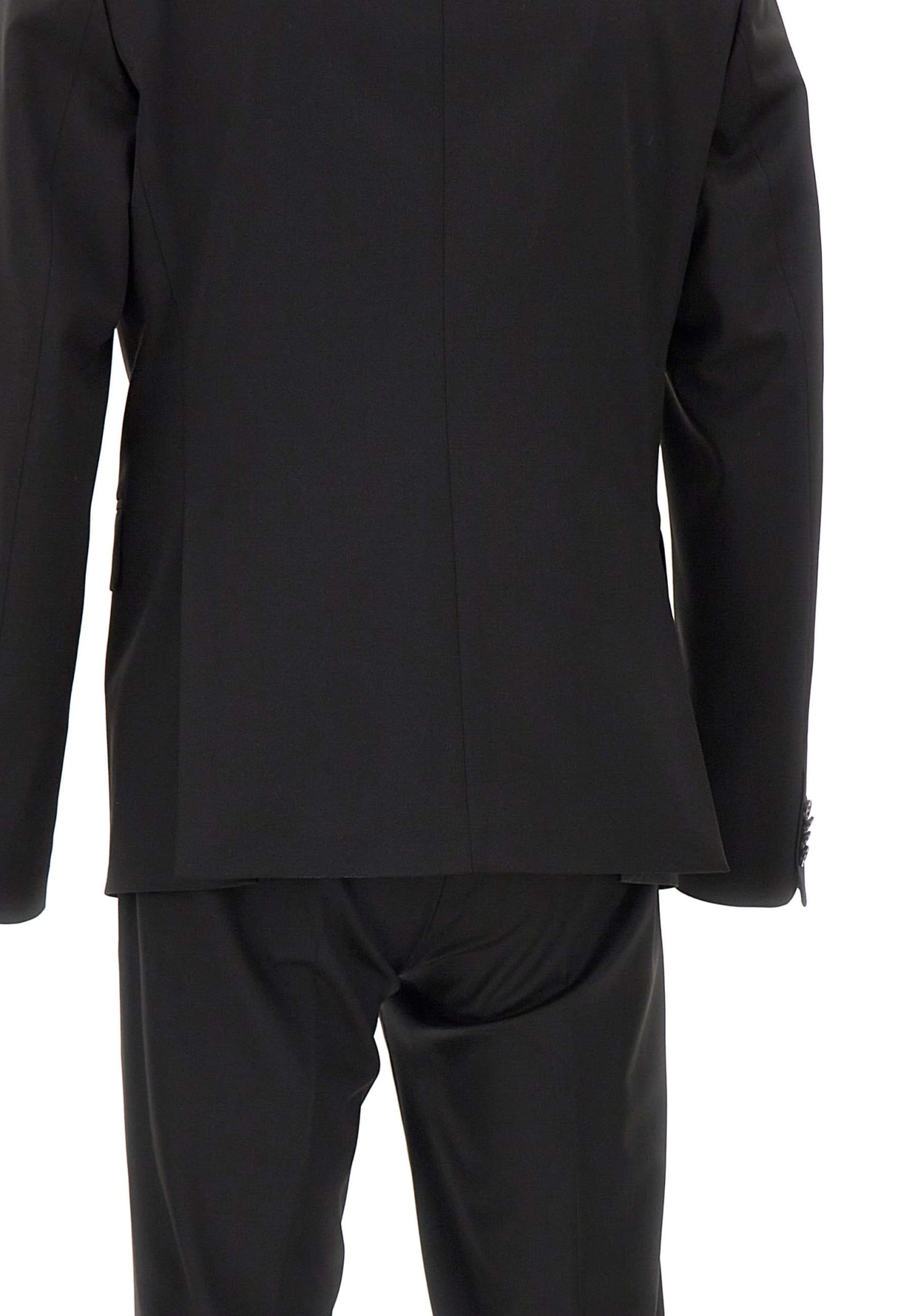 Shop Brian Dales Ga87 Suit Two-piece Cool Wool In Black
