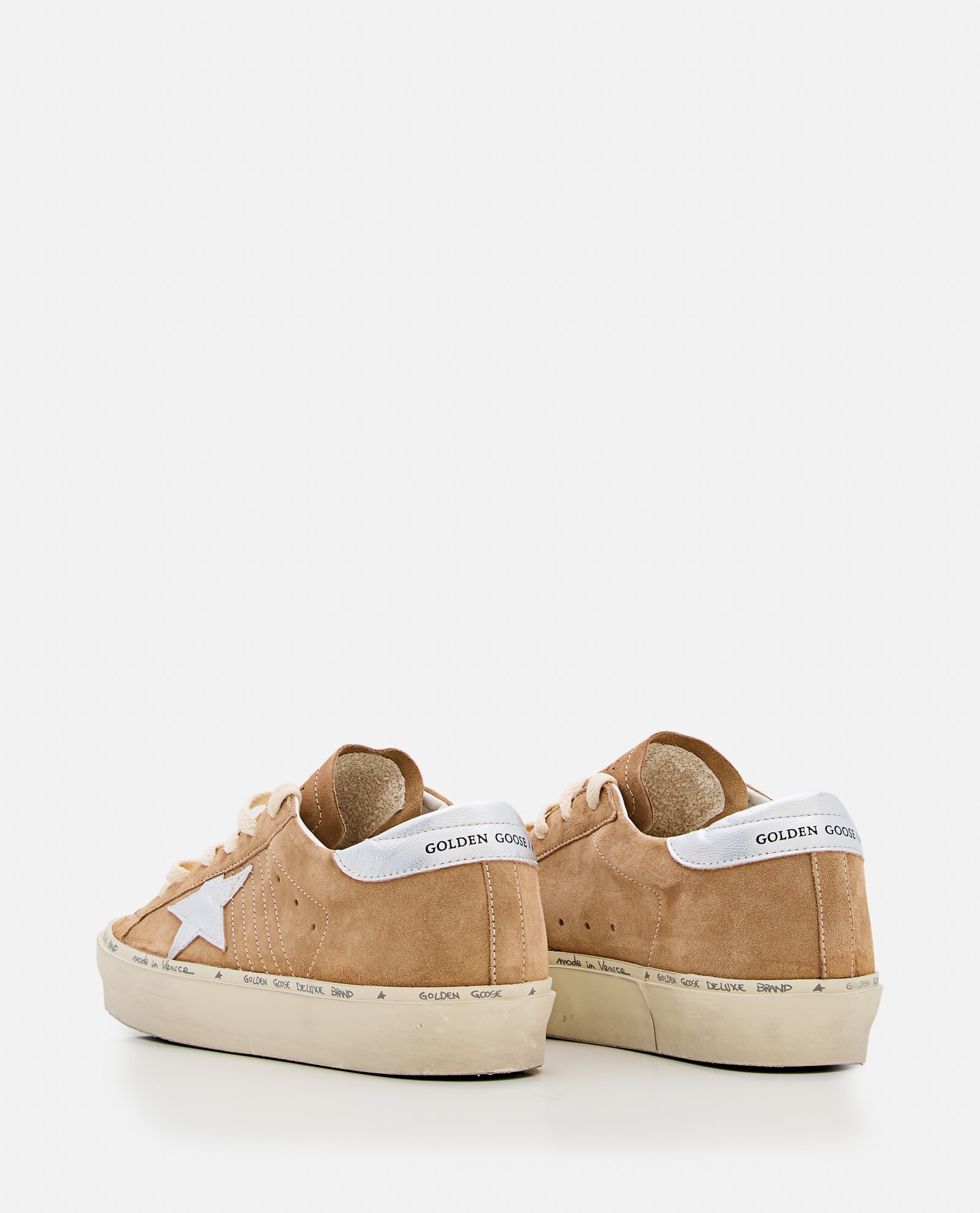 Shop Golden Goose Hi Star Suede Sneakers In Brown