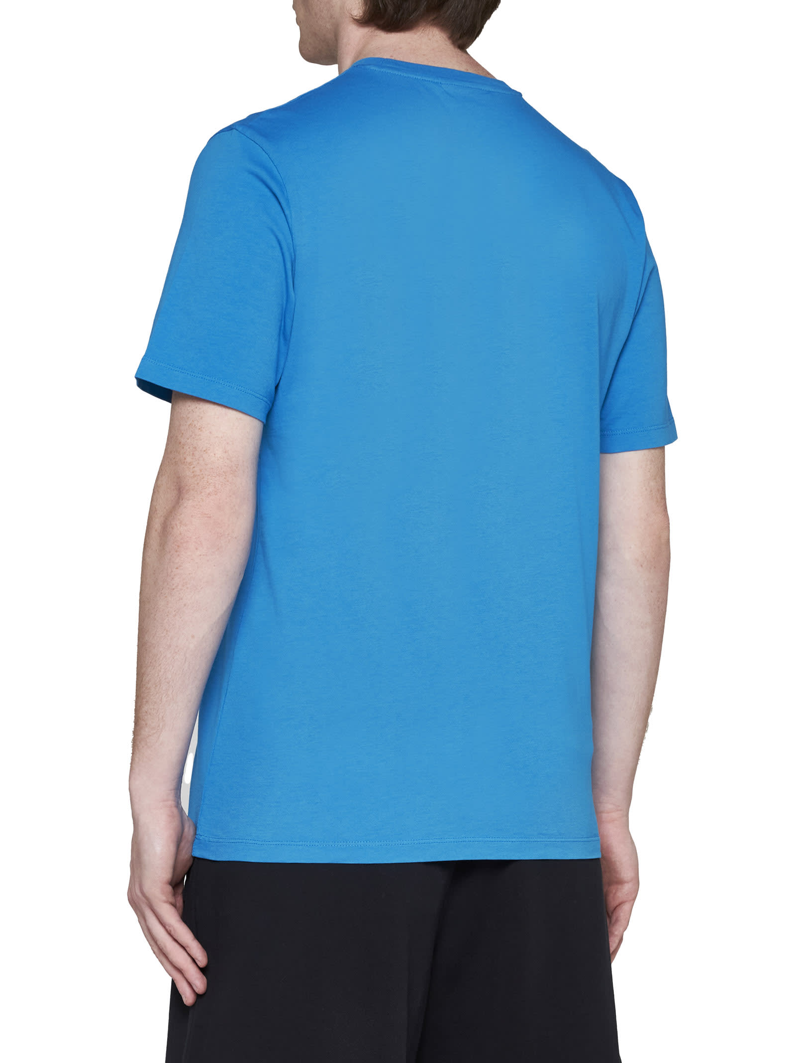 Shop Maison Kitsuné T-shirt In Enamel Blue