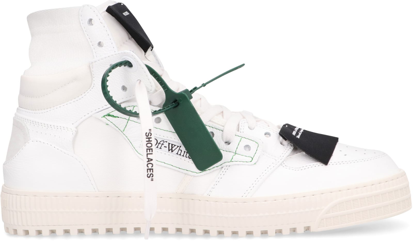 Shop Off-white 3.0 Off-court Leather High-top Sneakers In White