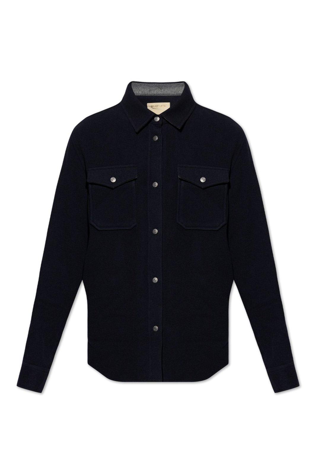 Shop Woolrich Alaskan Overshirt In Blue