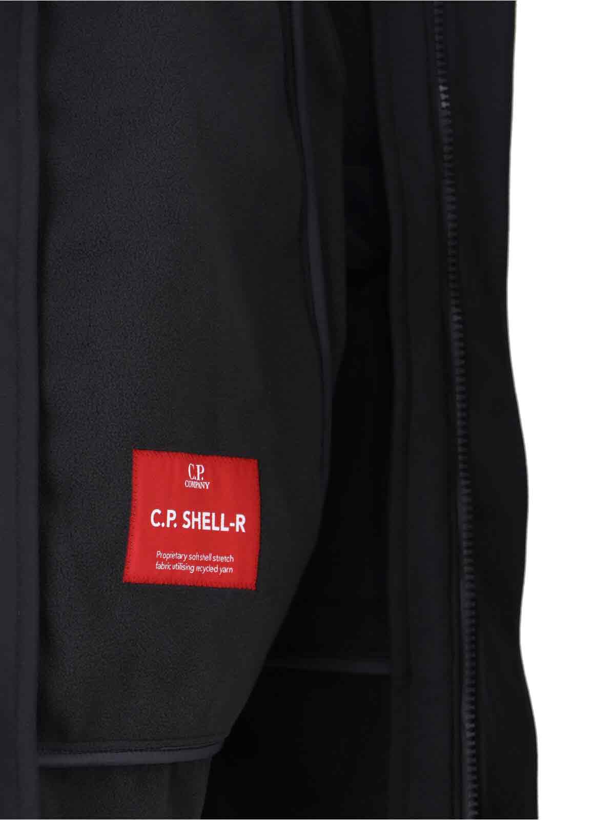 C.p. Company Mens Sleeveless Jacket With Integrated Goggles And High Collar In Black