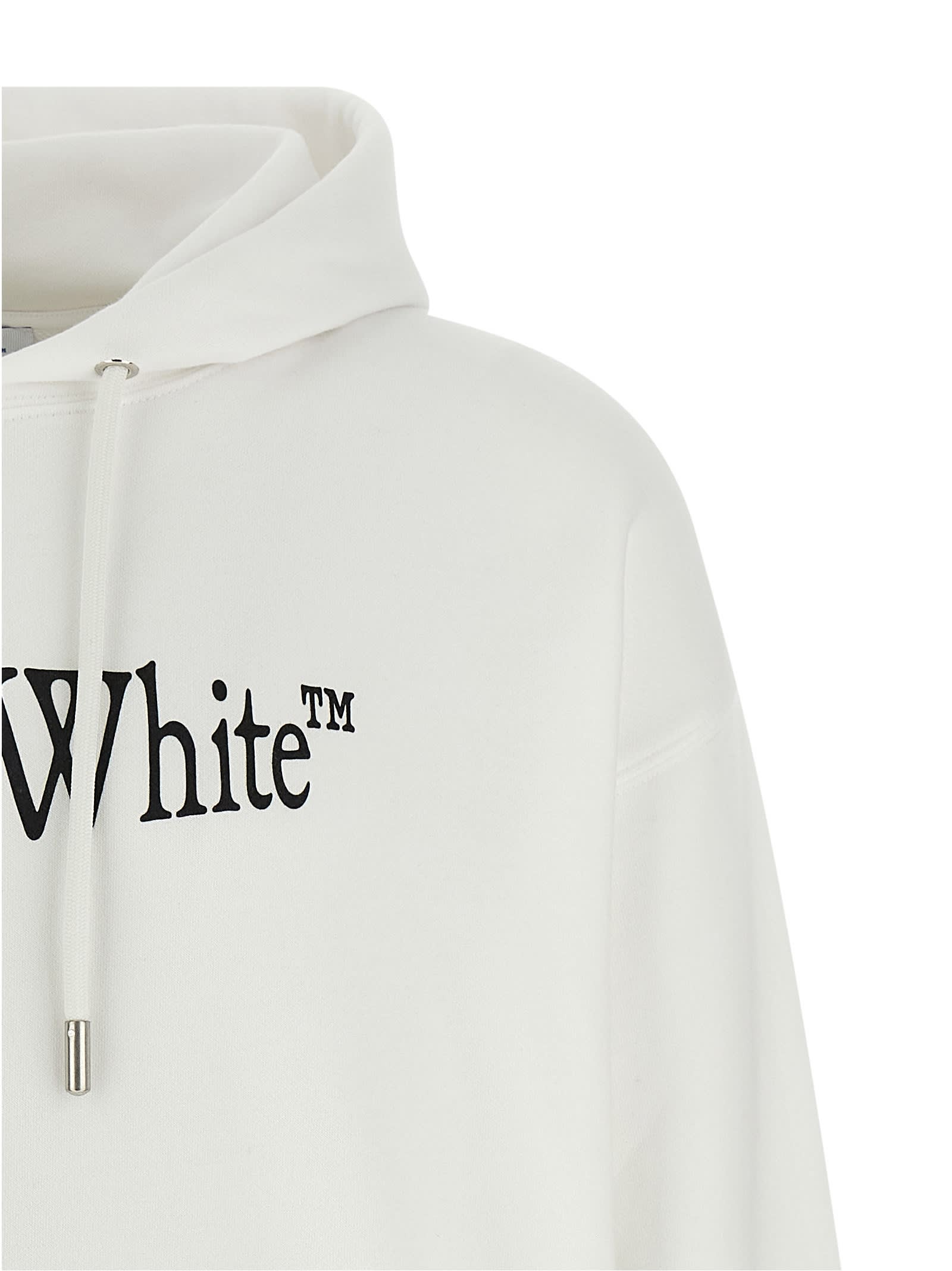 Off-white Run Arrow Skate Sweatshirt In White