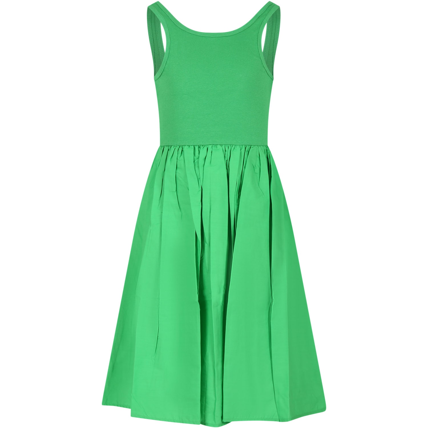 Molo Kids' Green Dress For Girl