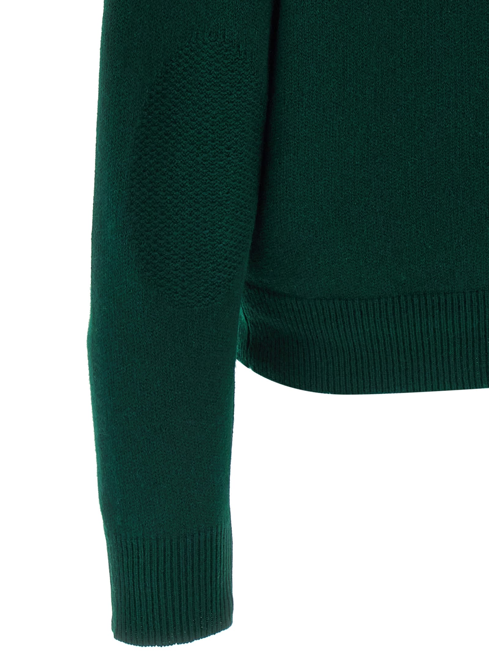 Guest In Residence Allday Ribbed-sleeve Sweater In Green