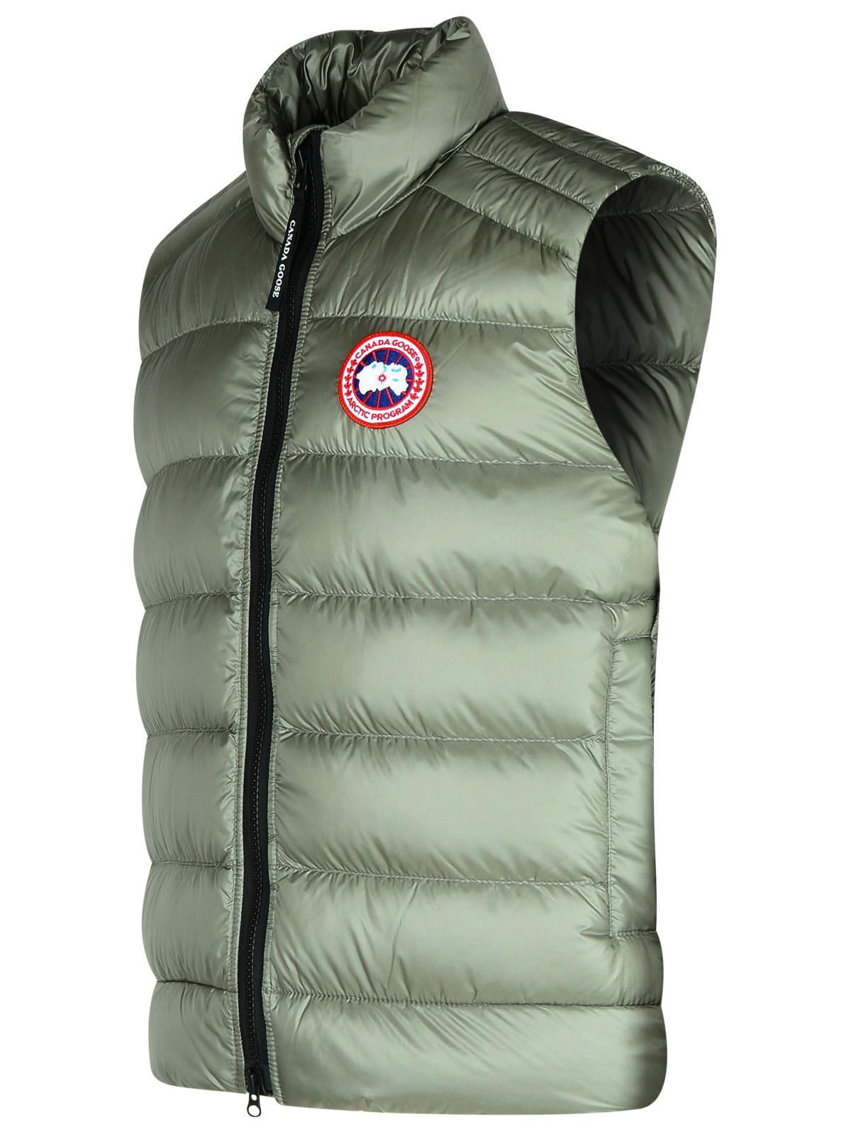 Shop Canada Goose Crofton Green Polyamide Vest