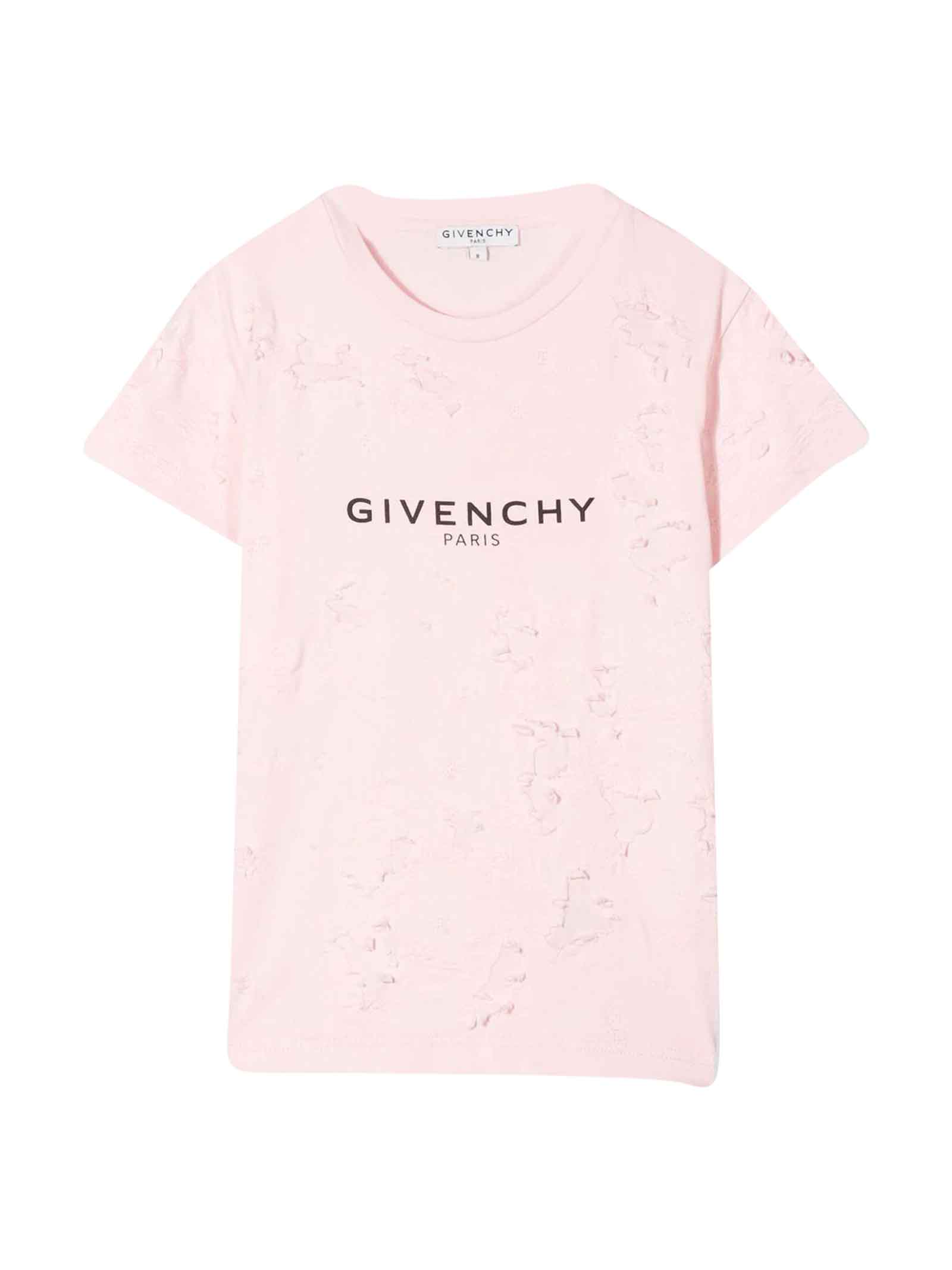 Givenchy Pink Girl T-shirt With Print