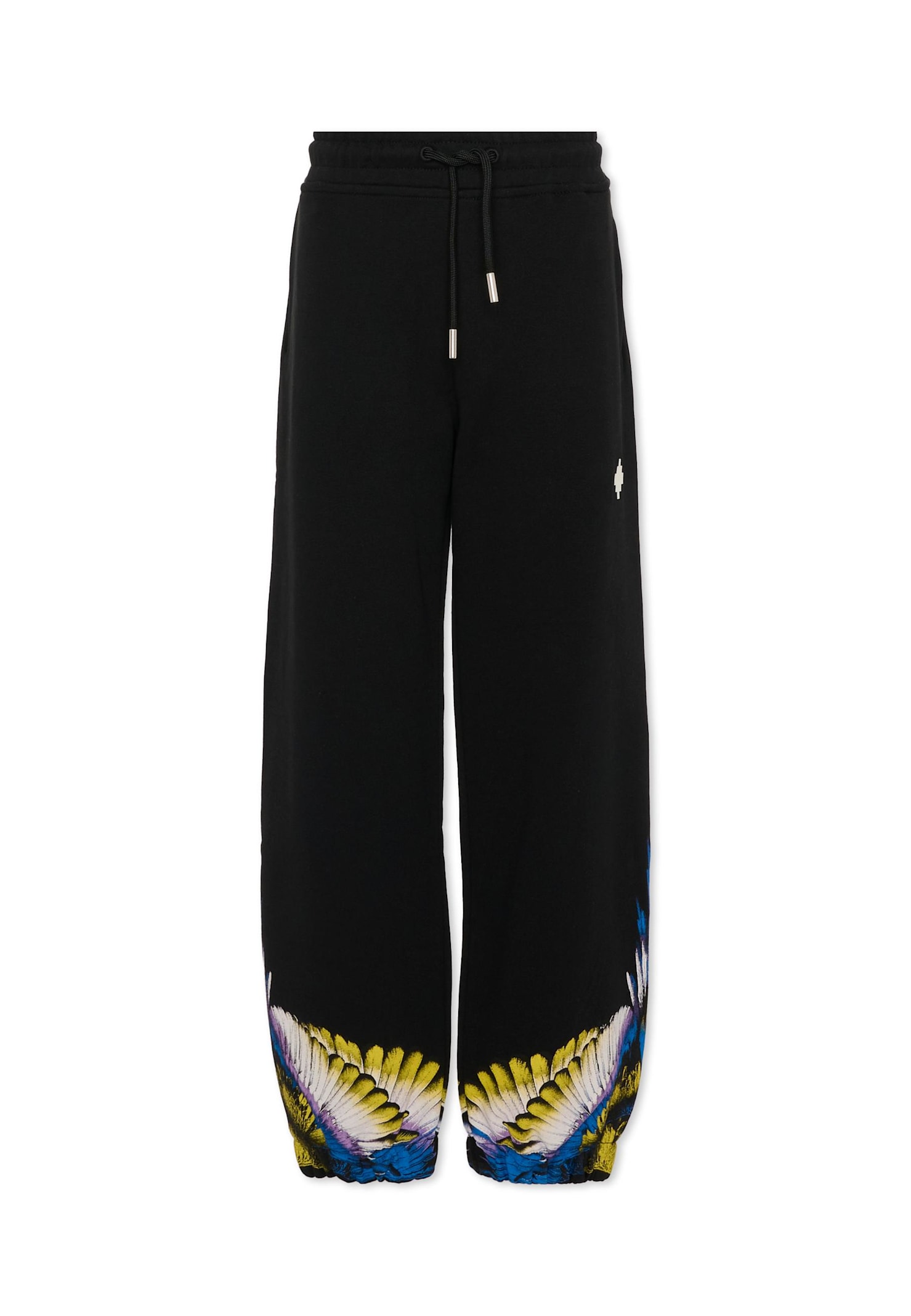 Marcelo Burlon County Of Milan Black Trousers For Boy With Wings In Black