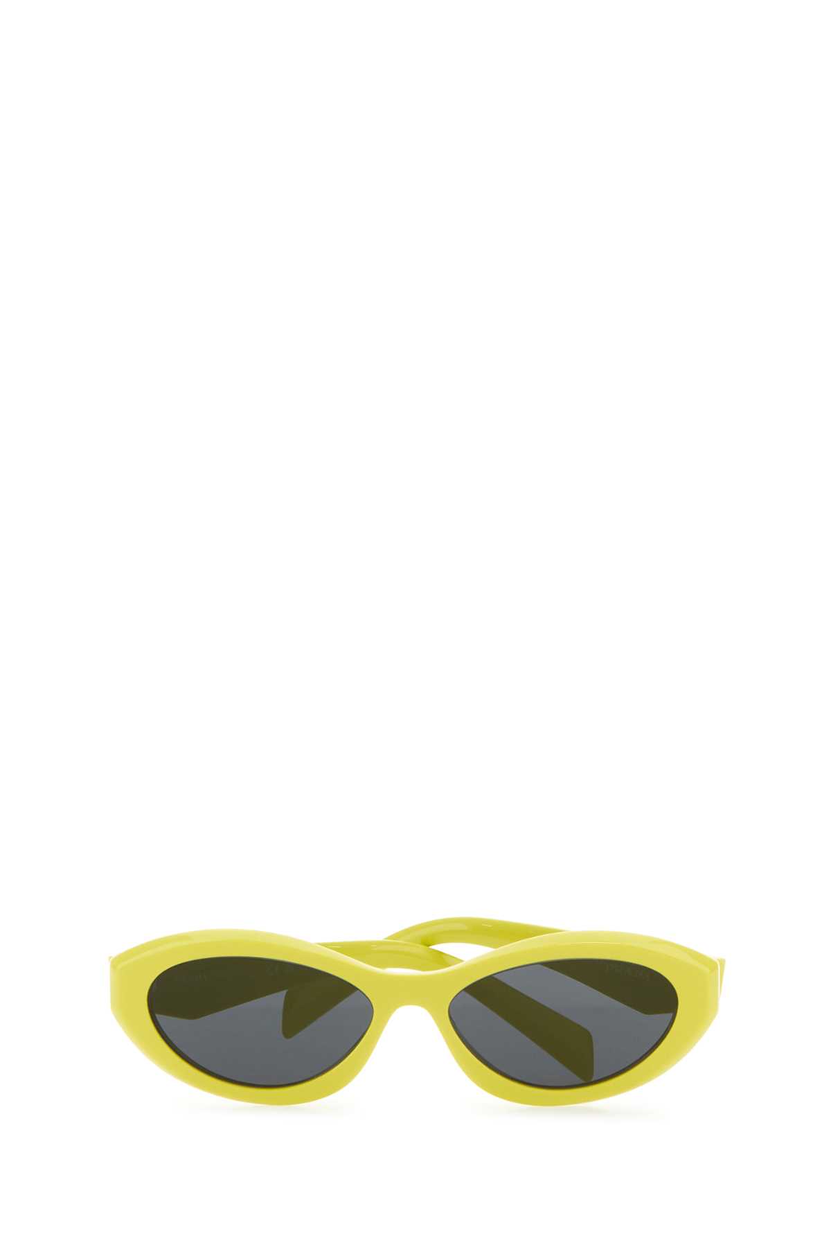Prada Pr 26zsf Logo Beveled Acetate Oval Sunglasses In Lensesardesia