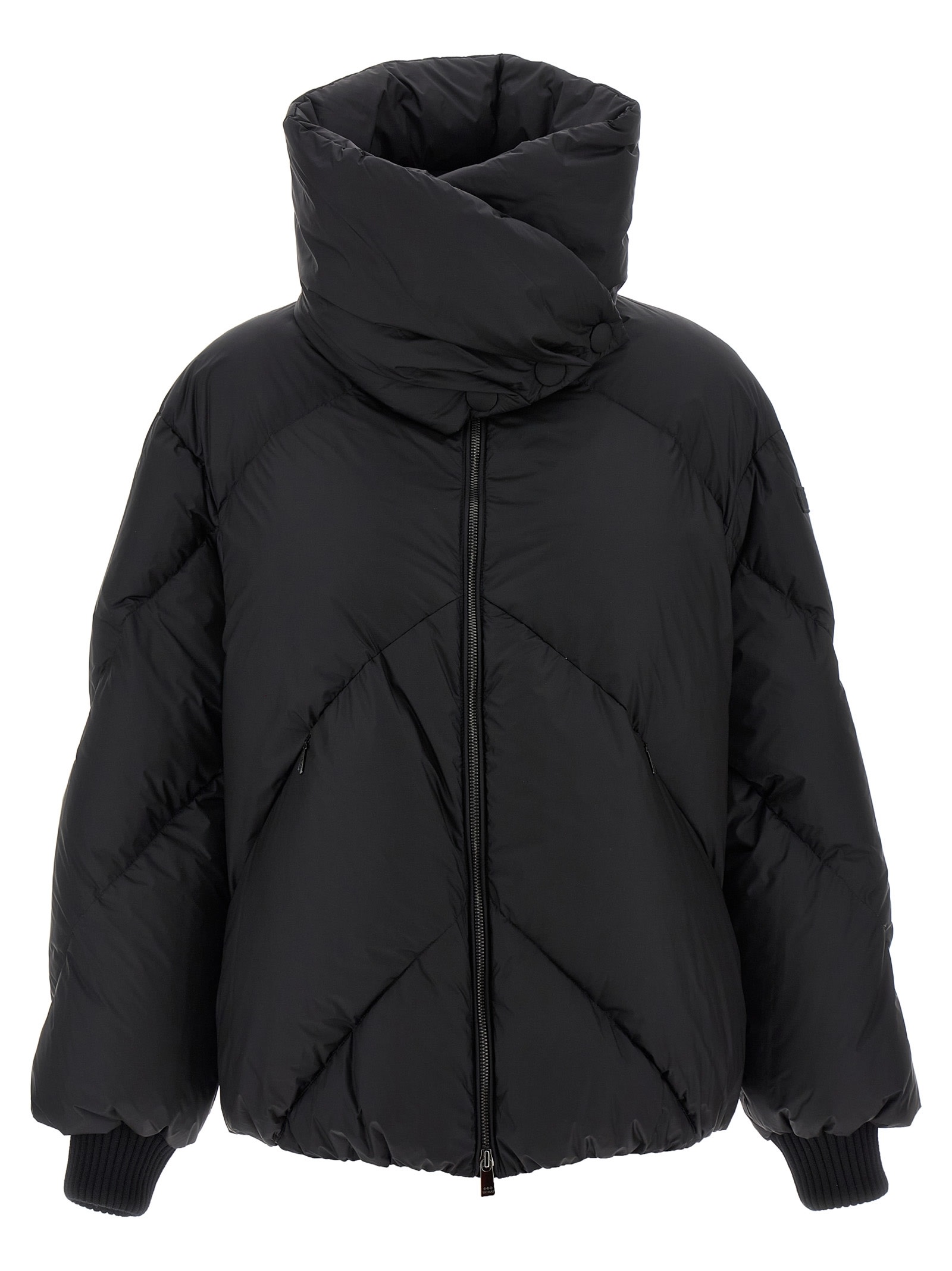 Tatras Insulated Nylon Jacket High Collar In Black