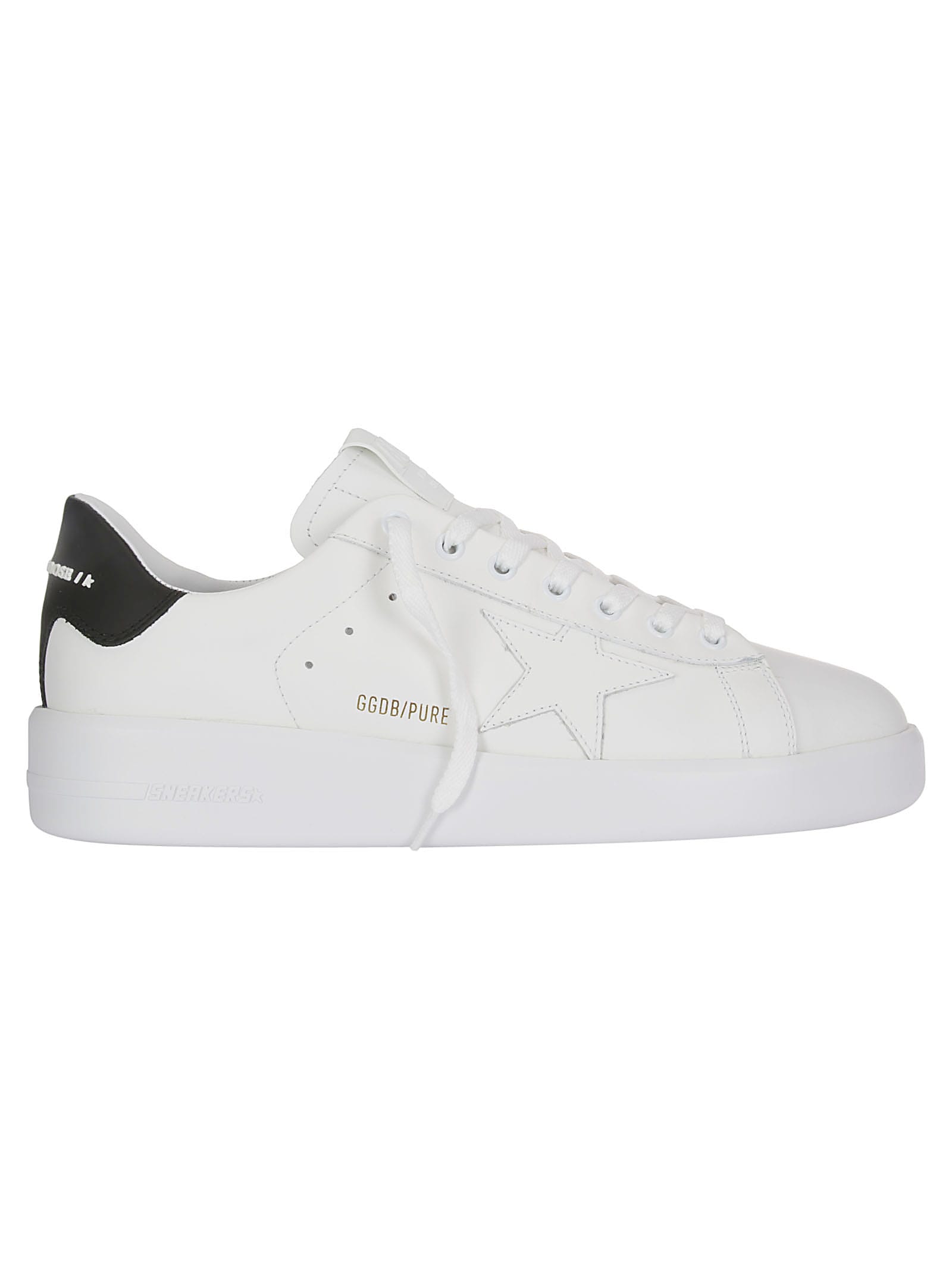 Shop Golden Goose Pure Star Leather Upper In 10283