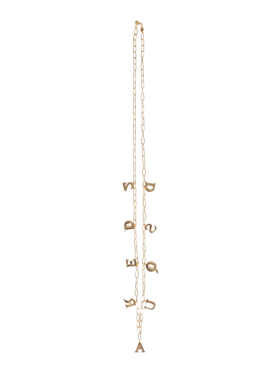 Shop Dsquared2 Charmy Necklace In Gold