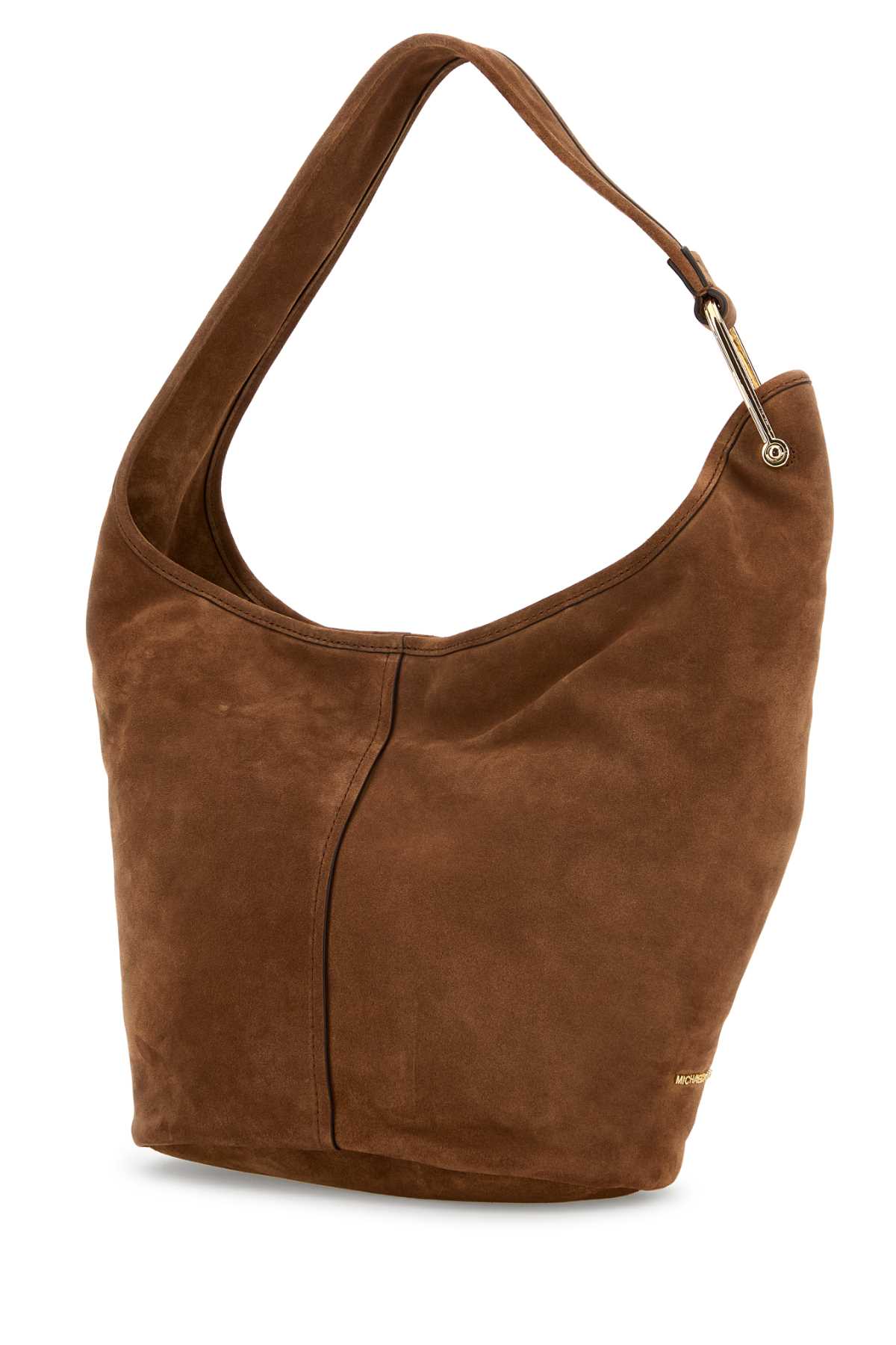 Shop Michael Kors Caramel Suede Sonny Shoulder Bag In Luggage