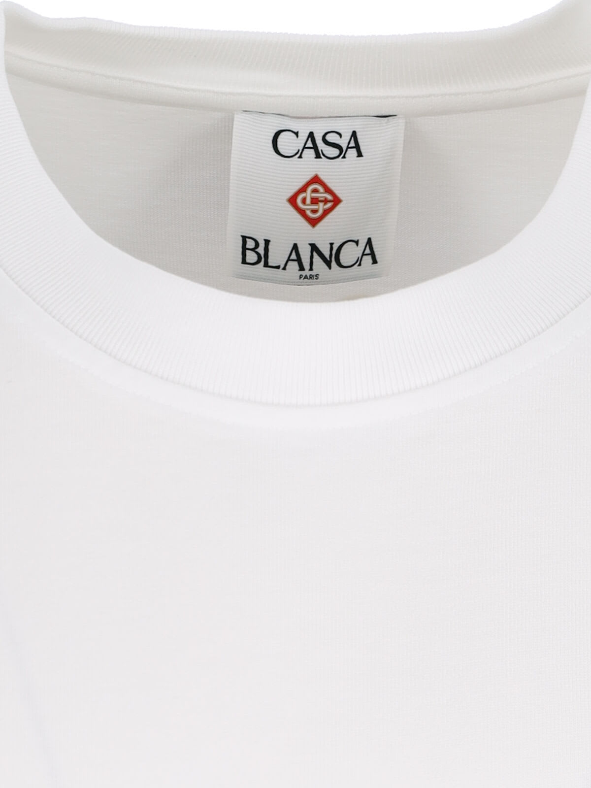 Casablanca Mountains Waves Screen T-shirt In White