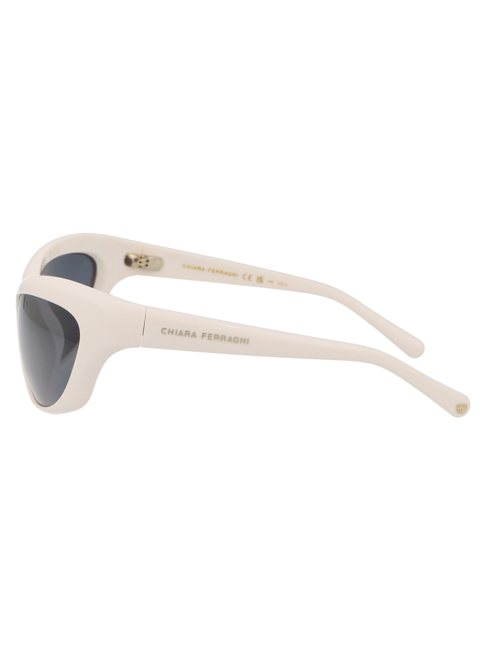 Shop Chiara Ferragni Cf 7030/s Sunglasses In Vk6ir White