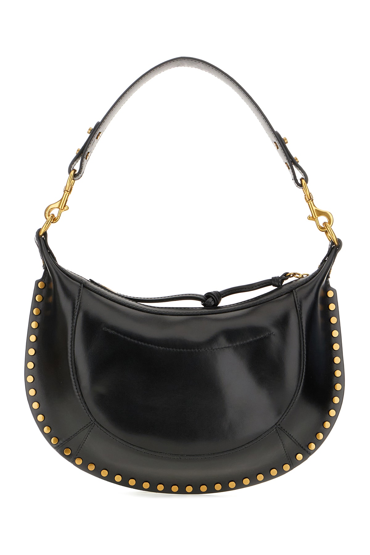 Isabel Marant Black Leather Naoko Shoulder Bag In Black