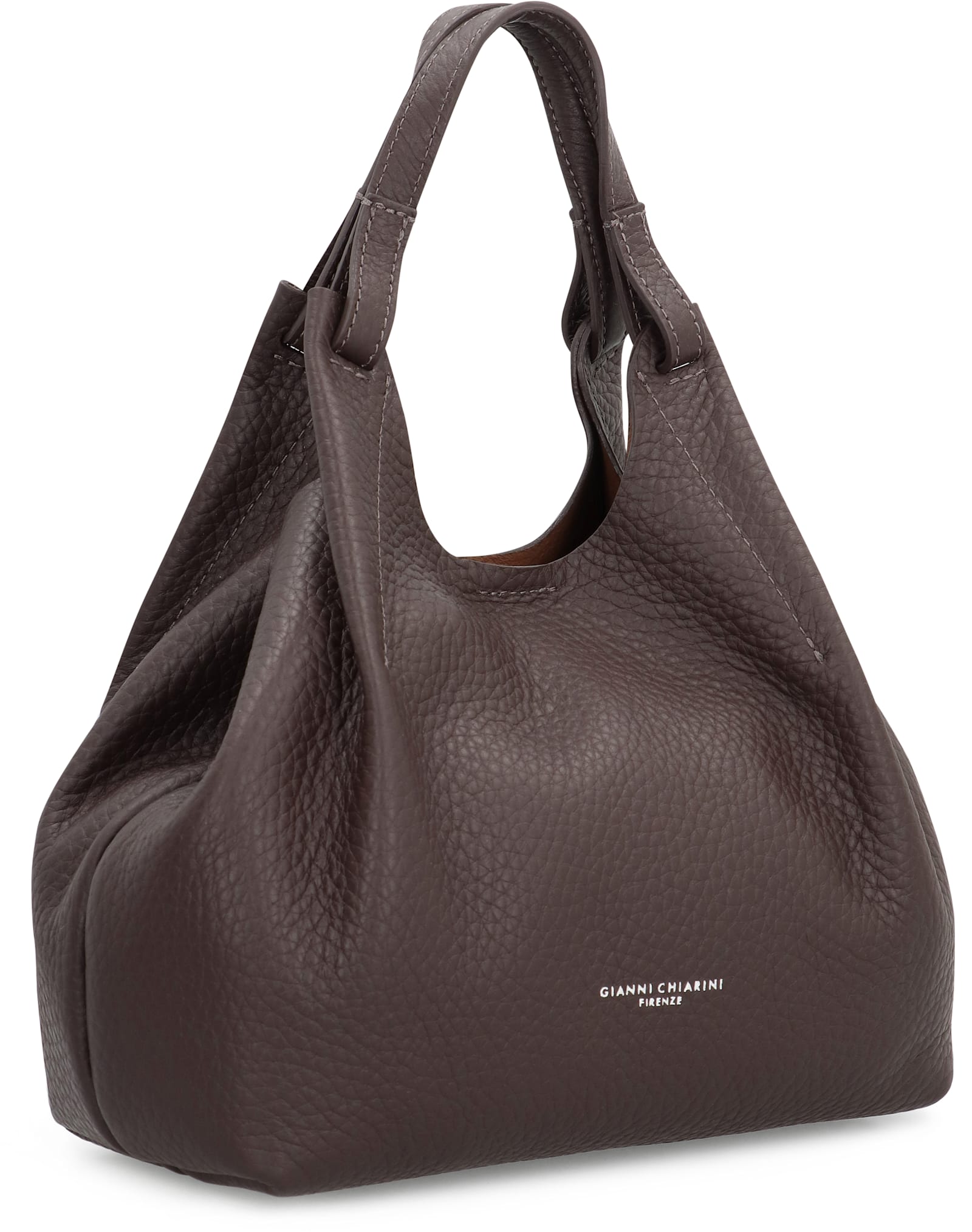 Gianni Chiarini Dua Leather Handbag In Brown