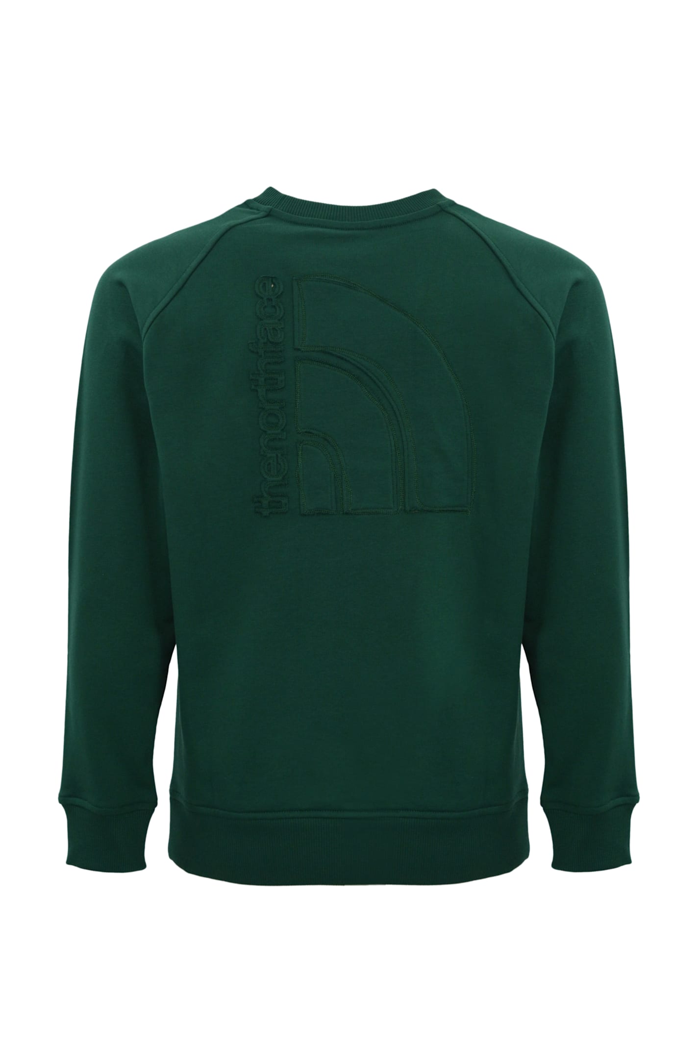 Shop The North Face Rmst Logo Relaxed Sweatshirt In White Dune/tnf Black