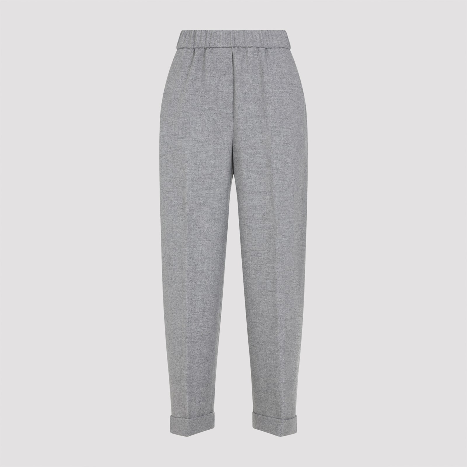 Peserico Punto Luce-trim Trousers In Gray