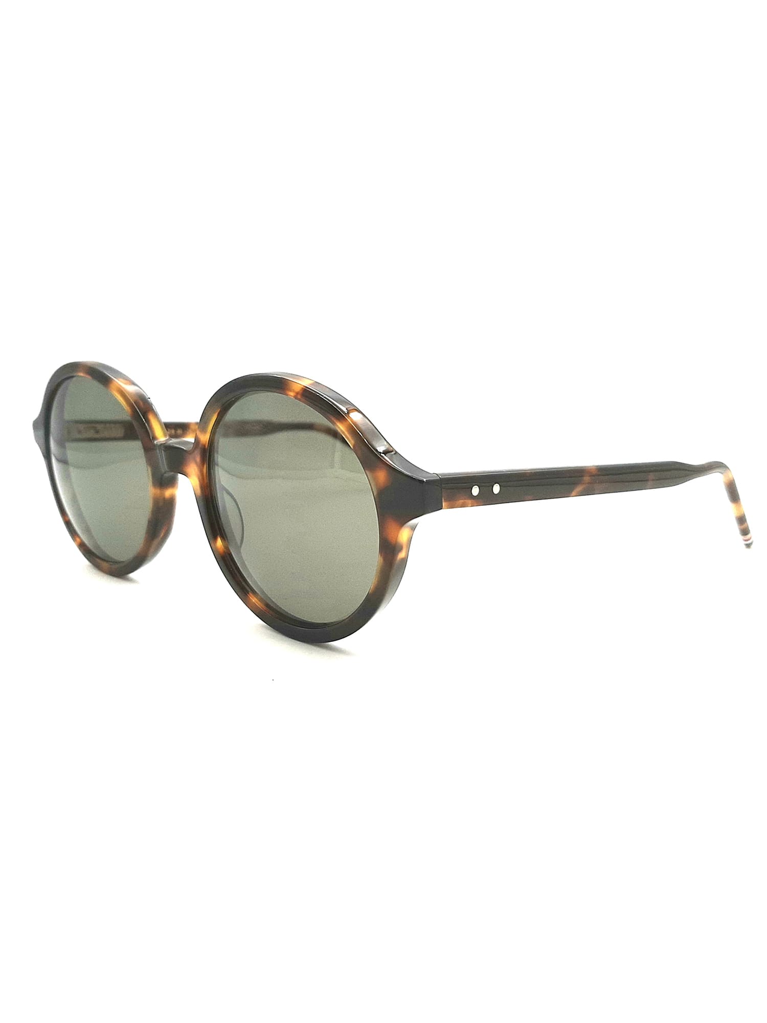 Shop Thom Browne Ues500a/g0002 Sunglasses In Med Brown