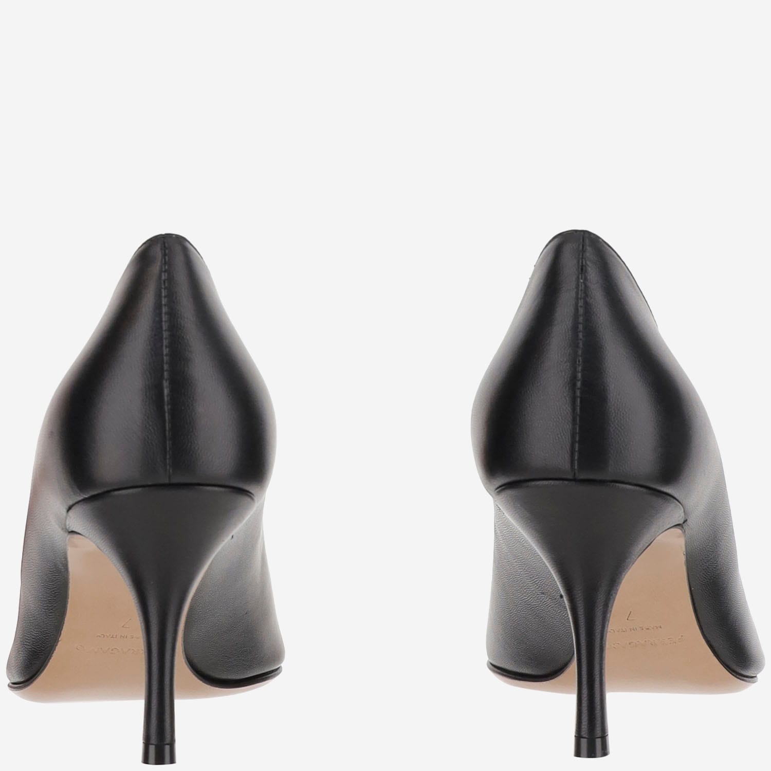 Ferragamo Escarpin Décolleté Maxi Gancini Noir Taille 41 In Black
