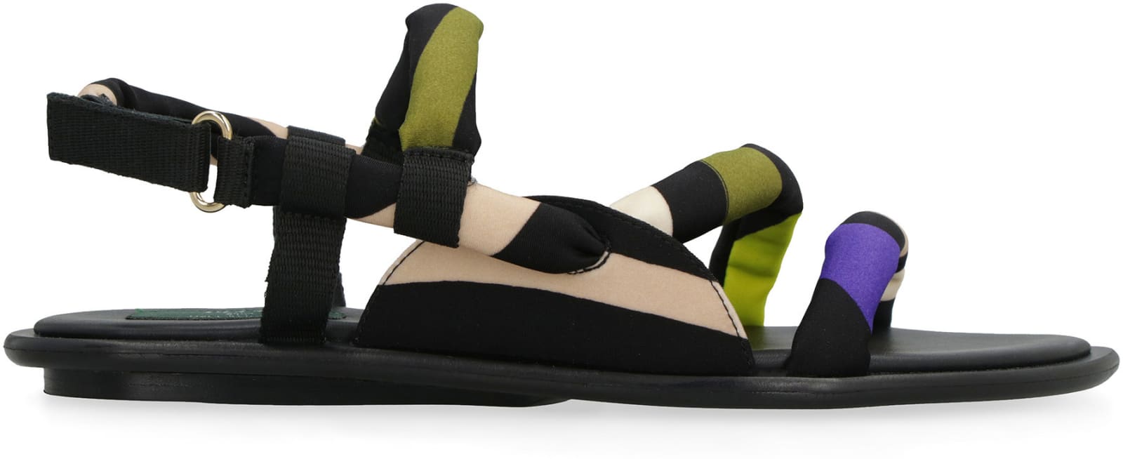 Shop Emilio Pucci Lee Flat Sandals In Multicolor