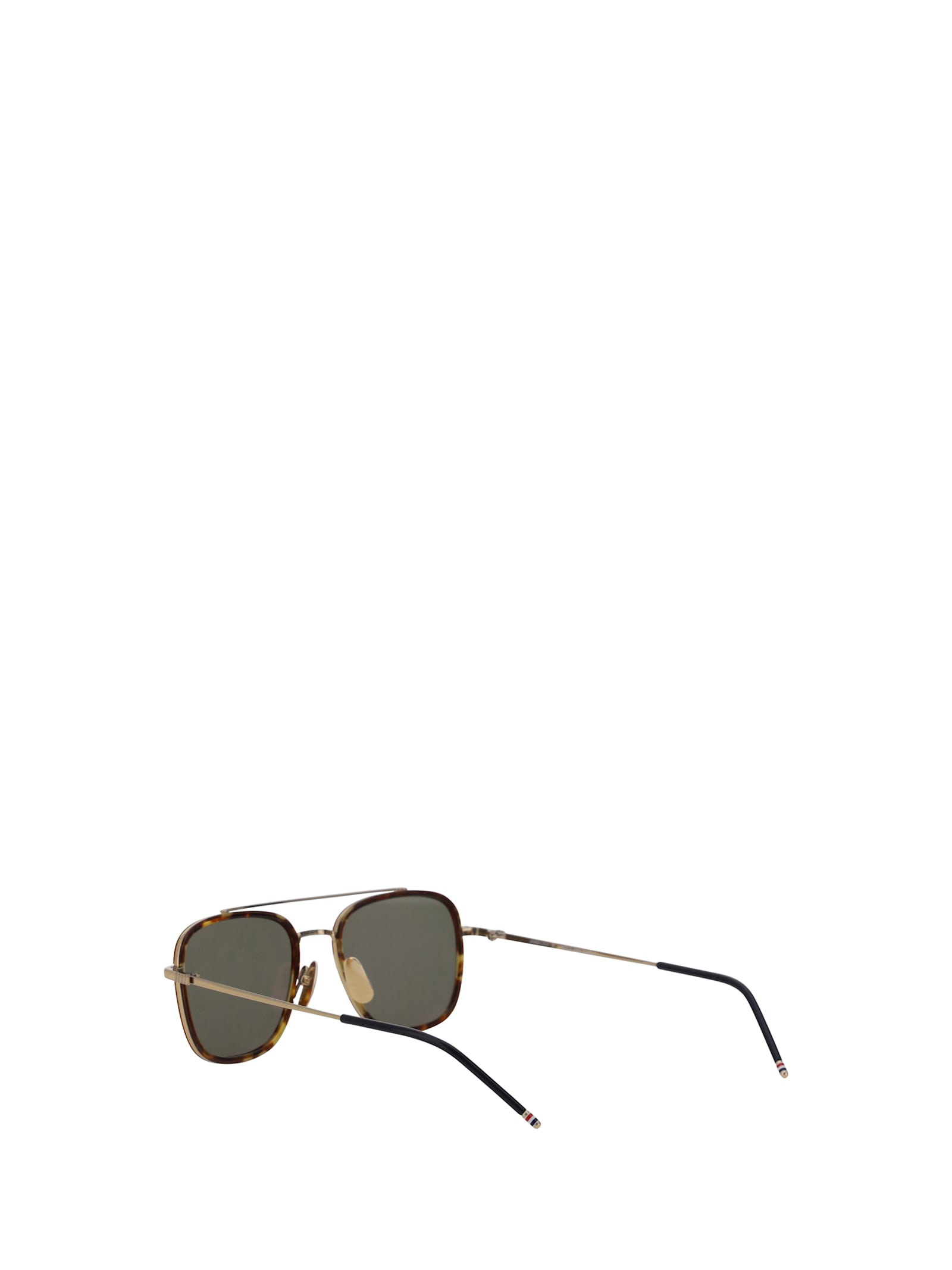 Shop Thom Browne Aviator Sunglasses In 215