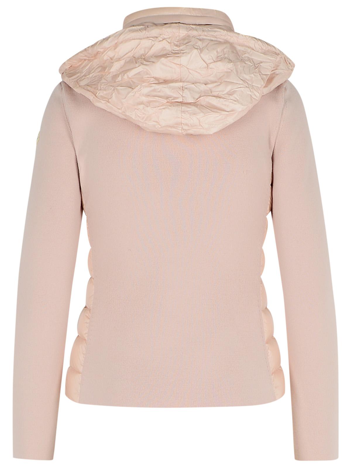 Moncler Two-material Cardigan In Black