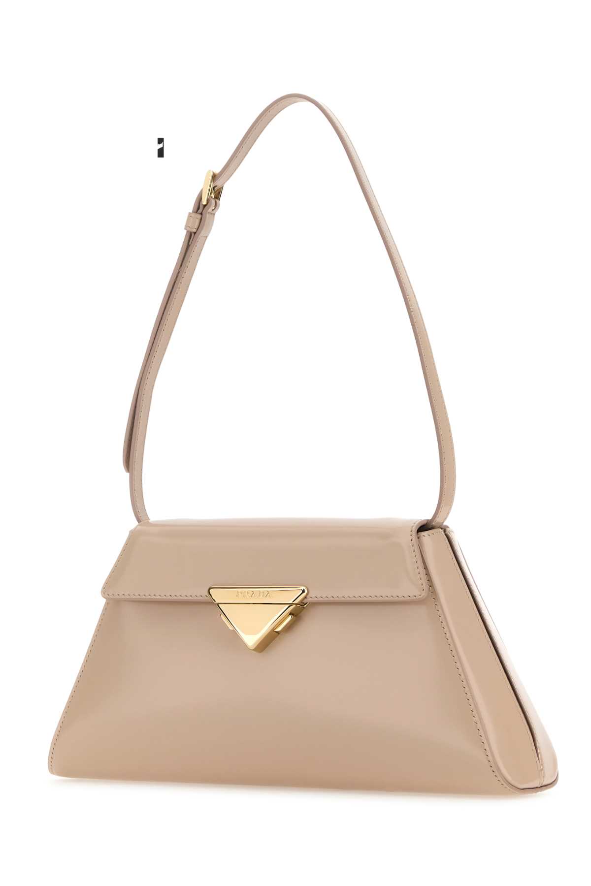 Shop Prada Powder Pink Leather Shoulder Bag In Ninfea