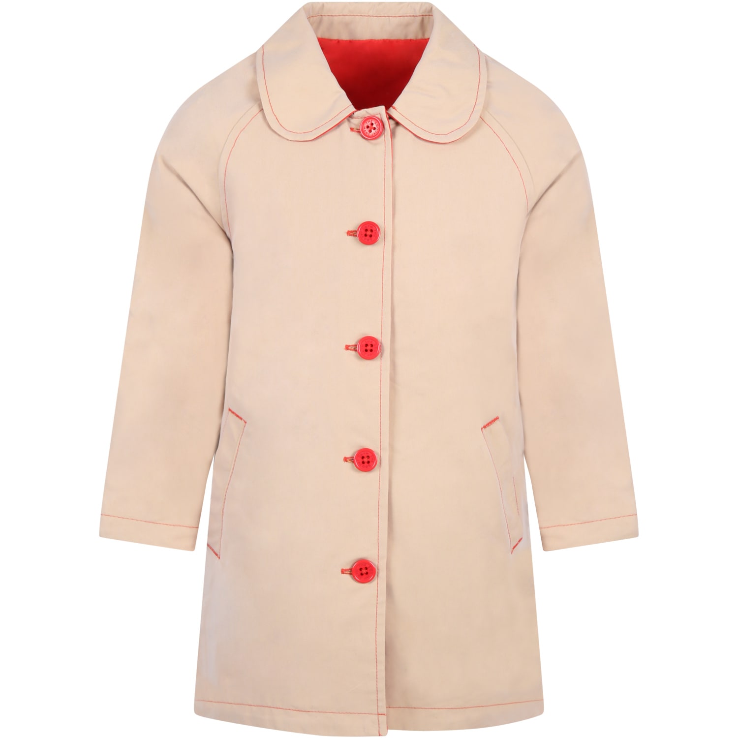 Photo of  Little Marc Jacobs Reversible Jacket For Girl With Logo- shop Little Marc Jacobs jackets online sales