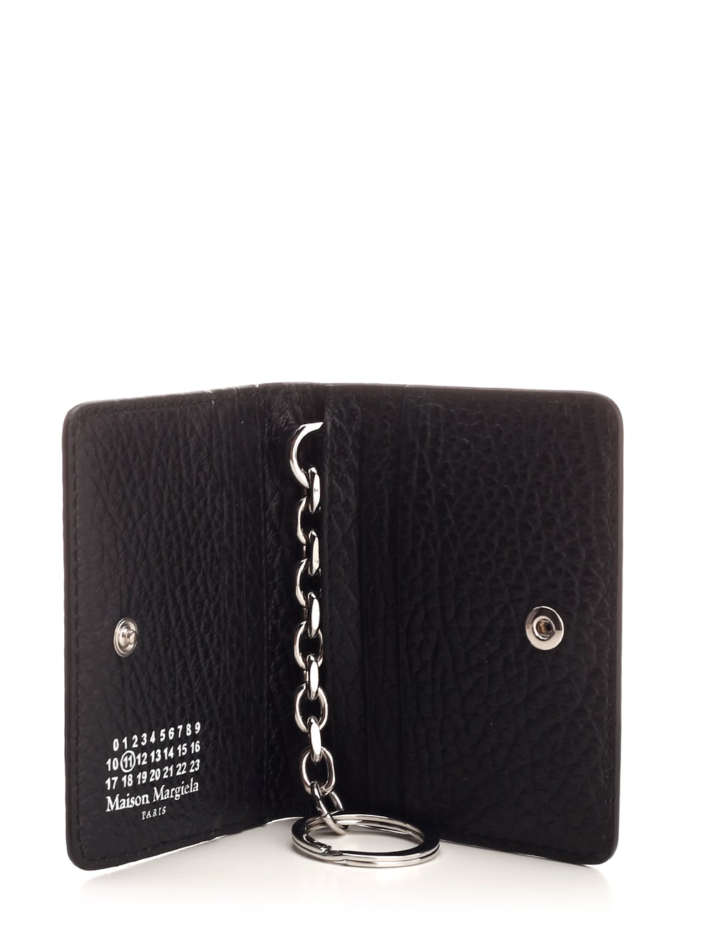 Shop Maison Margiela Bi Fold Card Holder In Black