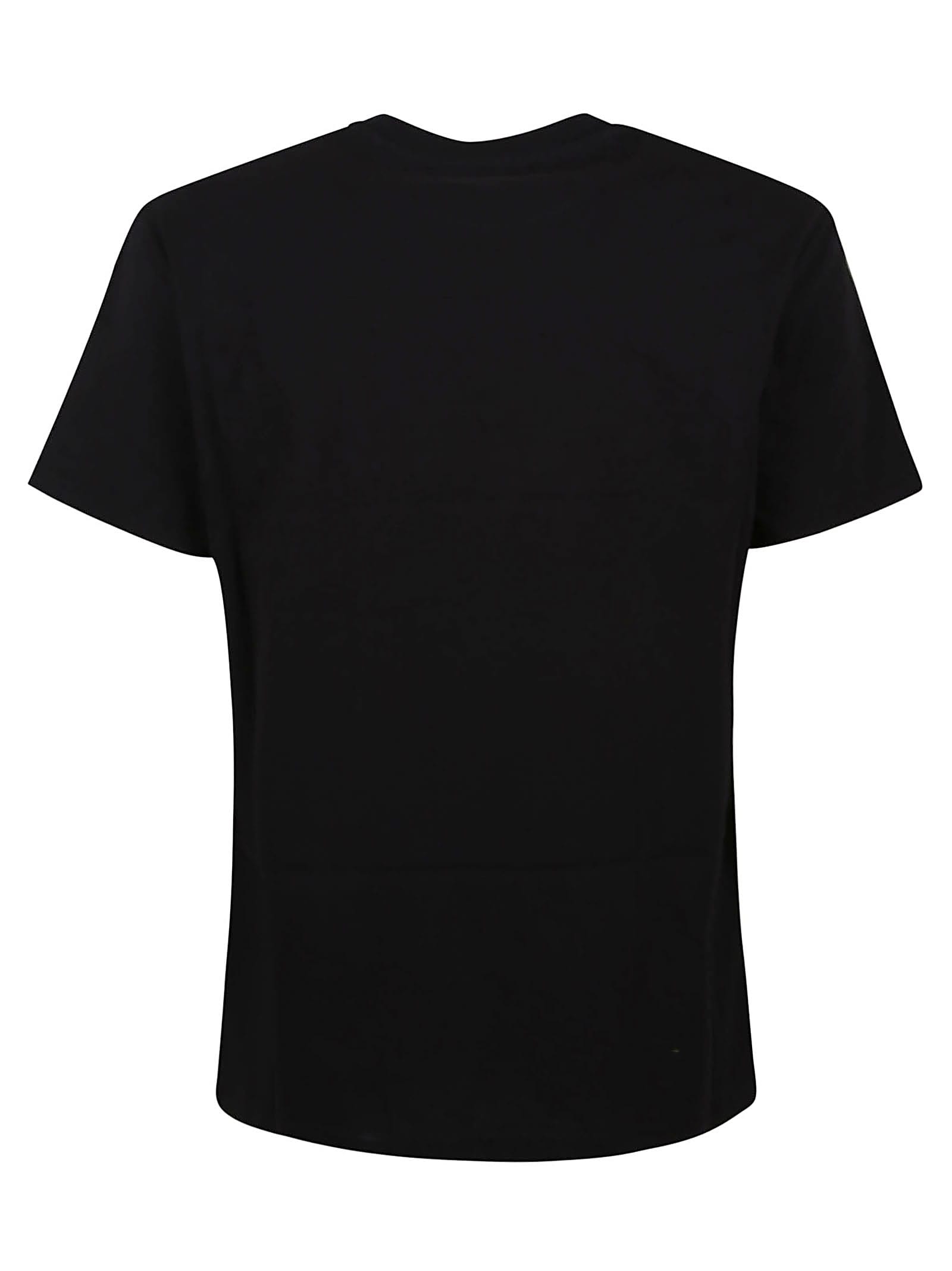 Shop Valentino T-shirt Jersey Print Vltn In Black