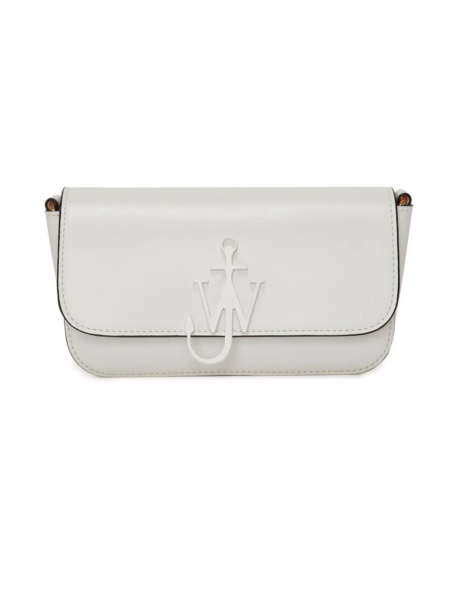 J.W. Anderson White Leather Baguette Bag