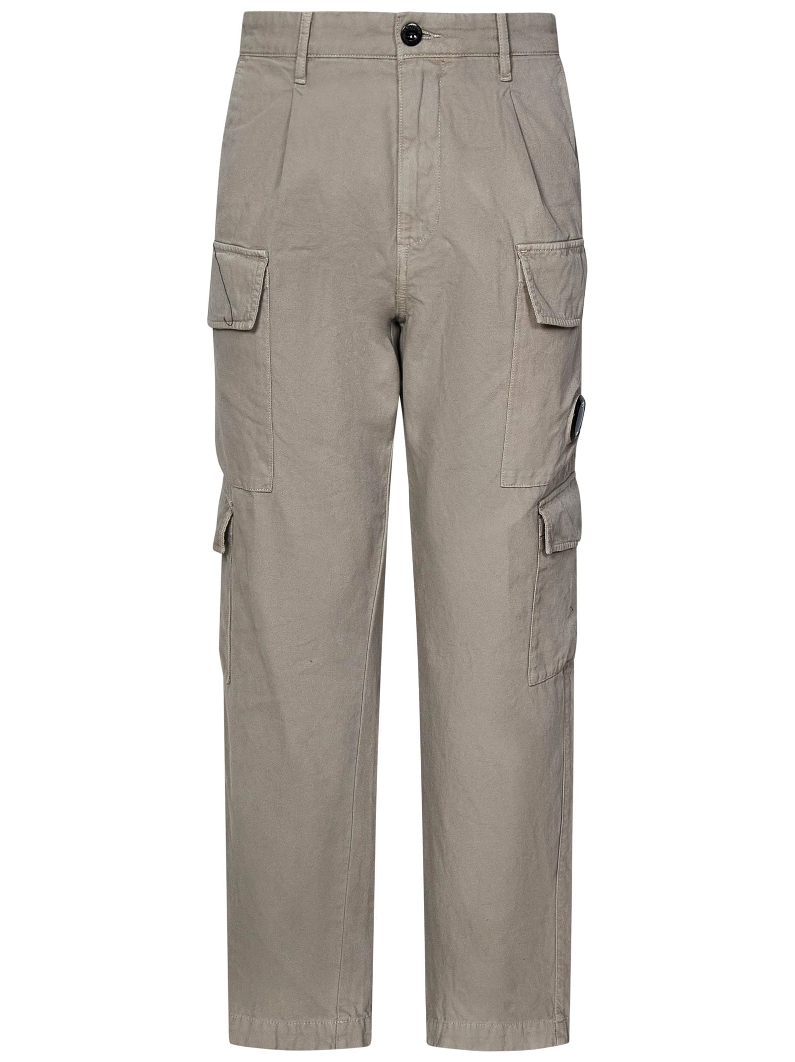 Shop C.p. Company Trousers In Kaki